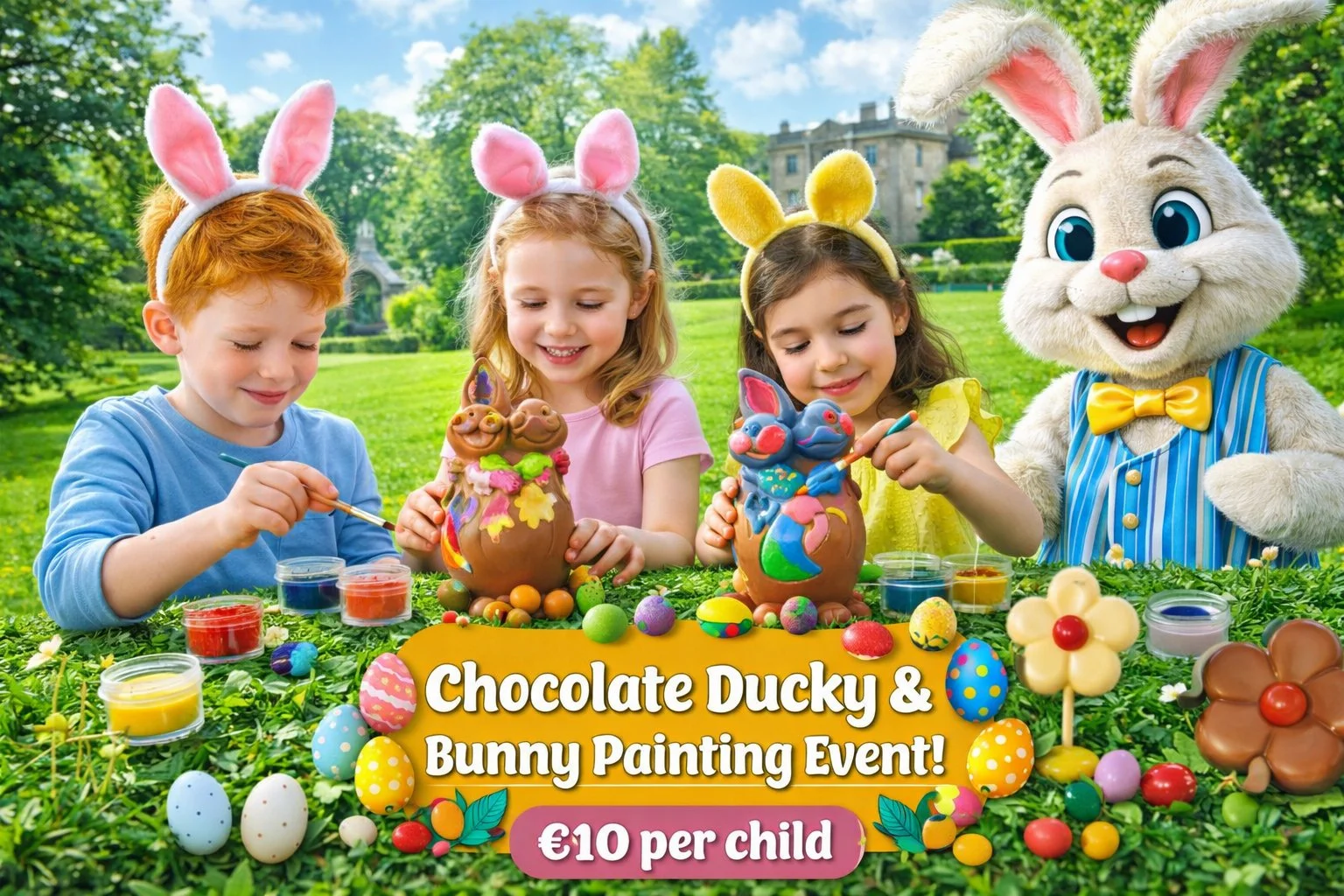 🐣🎨 Chocolate Ducky & Bunny Painting Event! 🍫🐰 - Easter Sunday
