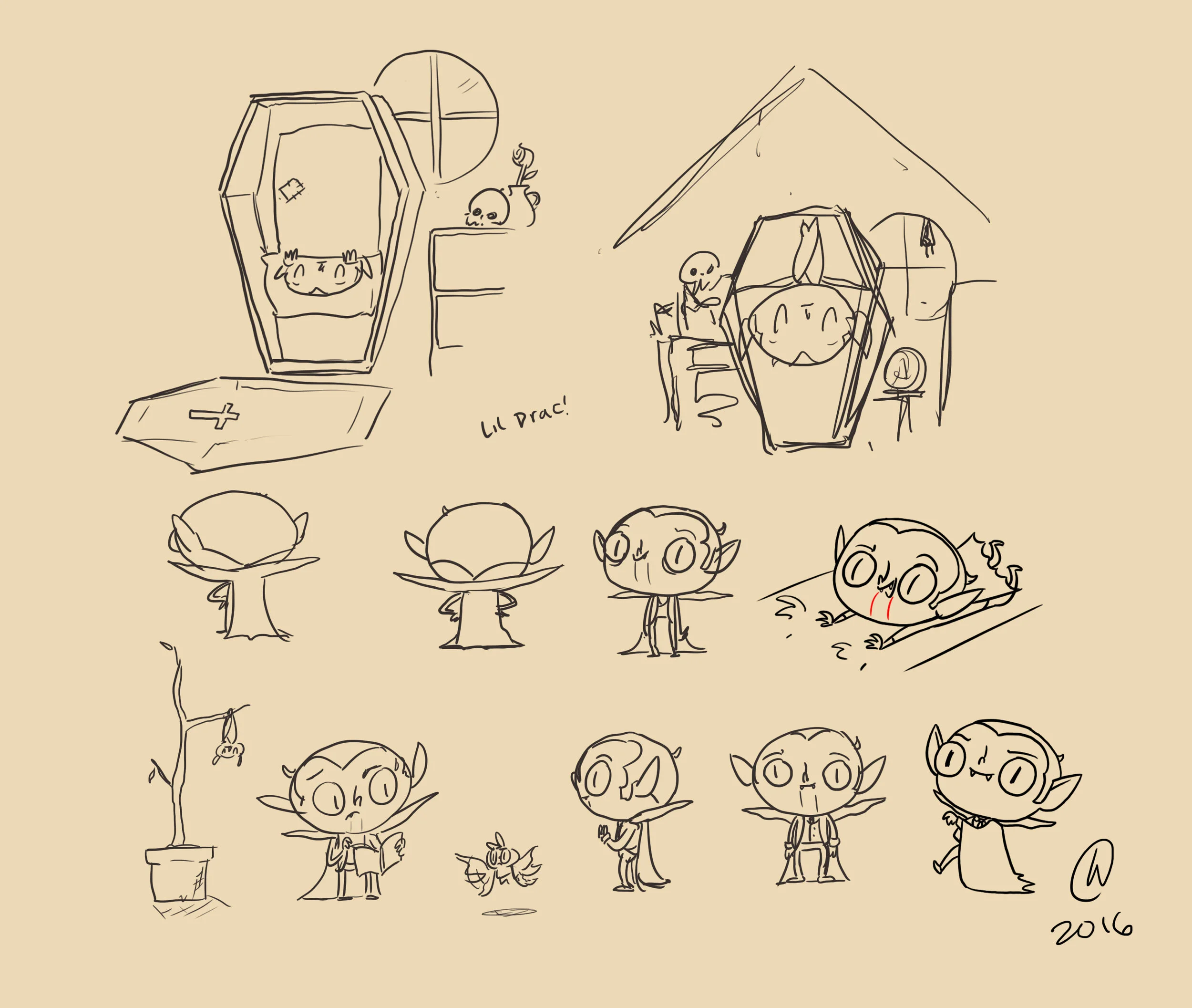  Lil Drac concept doodles    