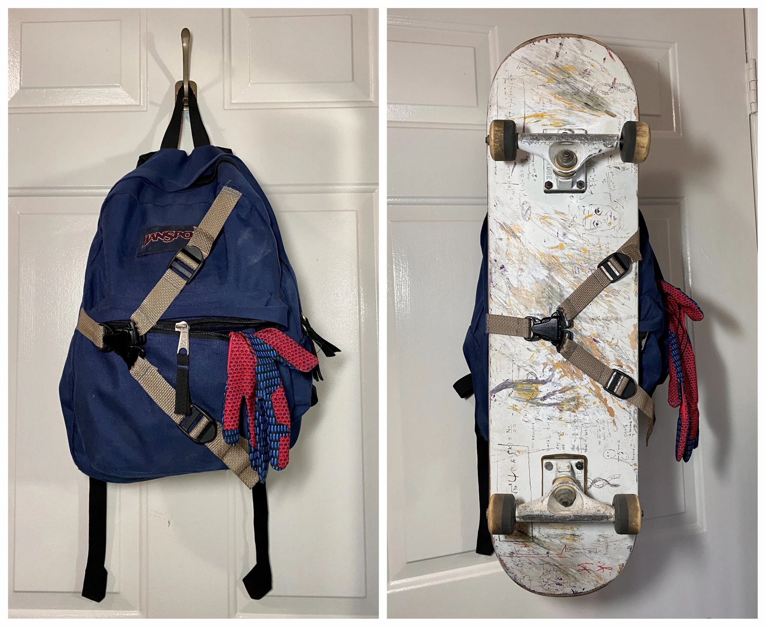 Amazing Spiderman - Peter's Backpack and Skateboard