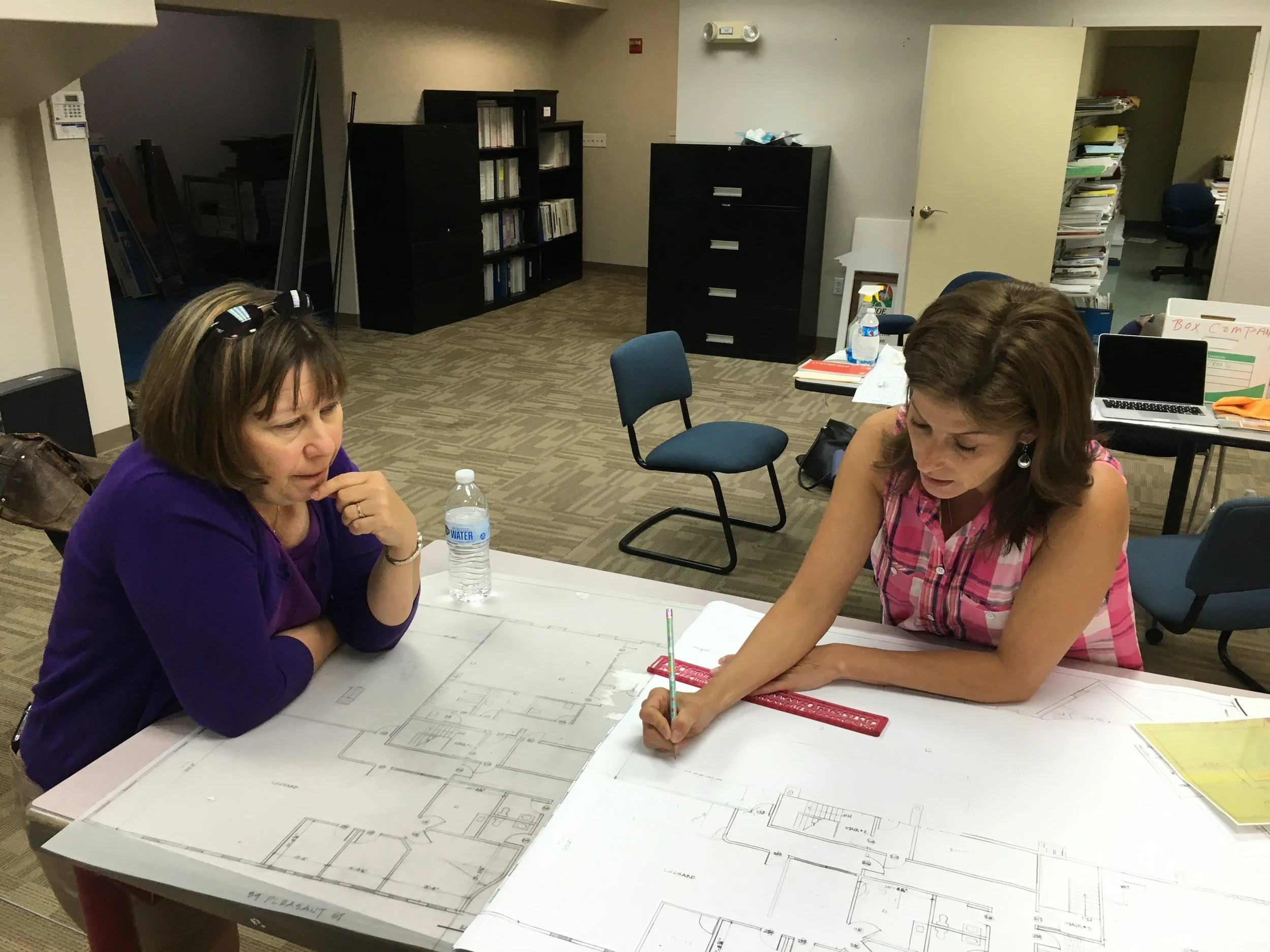 The next step was to start sketching ideas of how to best use the space. We needed to ask: What should the space feel like? How could the space be used by the community in other ways? How can the space best honor our kids? Could we create a space that would benefit the community outside of Sunday morning experiences? How do we make sure we are fully handicap accessible in every way? Could we make a room right off the meeting room with one way glass for families with infants so they can still feel close? Can we take advantage of natural light from windows?