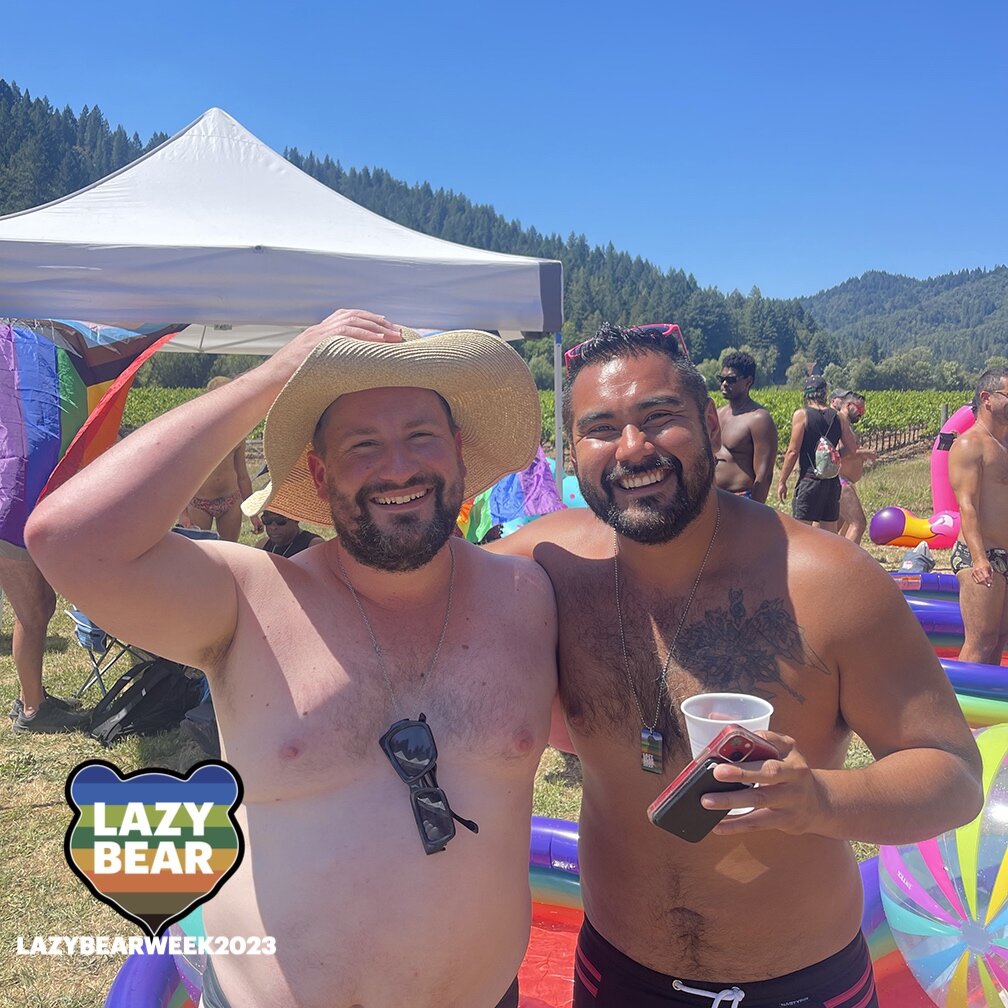 Lazy Bear Week Sunday was a HOT one! With temperatures soaring, the pool was the place to be. The 80s themed campfire with Ursabomb was a special treat. 
Today we relax poolside at the R3 with a dart tournament at 1pm. Thanks to all who came an parti