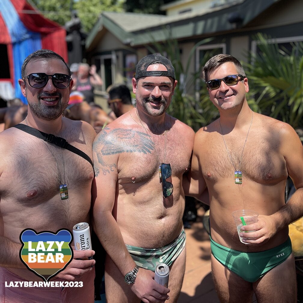 Check out the Lazy Bear Week photo gallery from Saturday AND plan for an outstanding Sunday pool party and campfire. AND starting at midnight, get your LAZY BEAR WEEK 2024 TAGS - first 100 registrations receive a swag bag at check in in 2024. LAZY BE