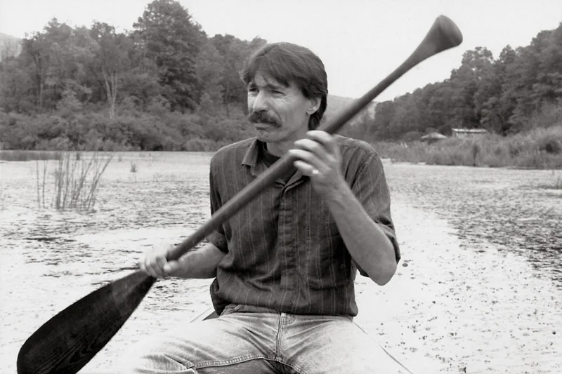 Dave Hinkle taking a break from work in the early days of Zolar Moving Co. Photo by Kat Dalton.