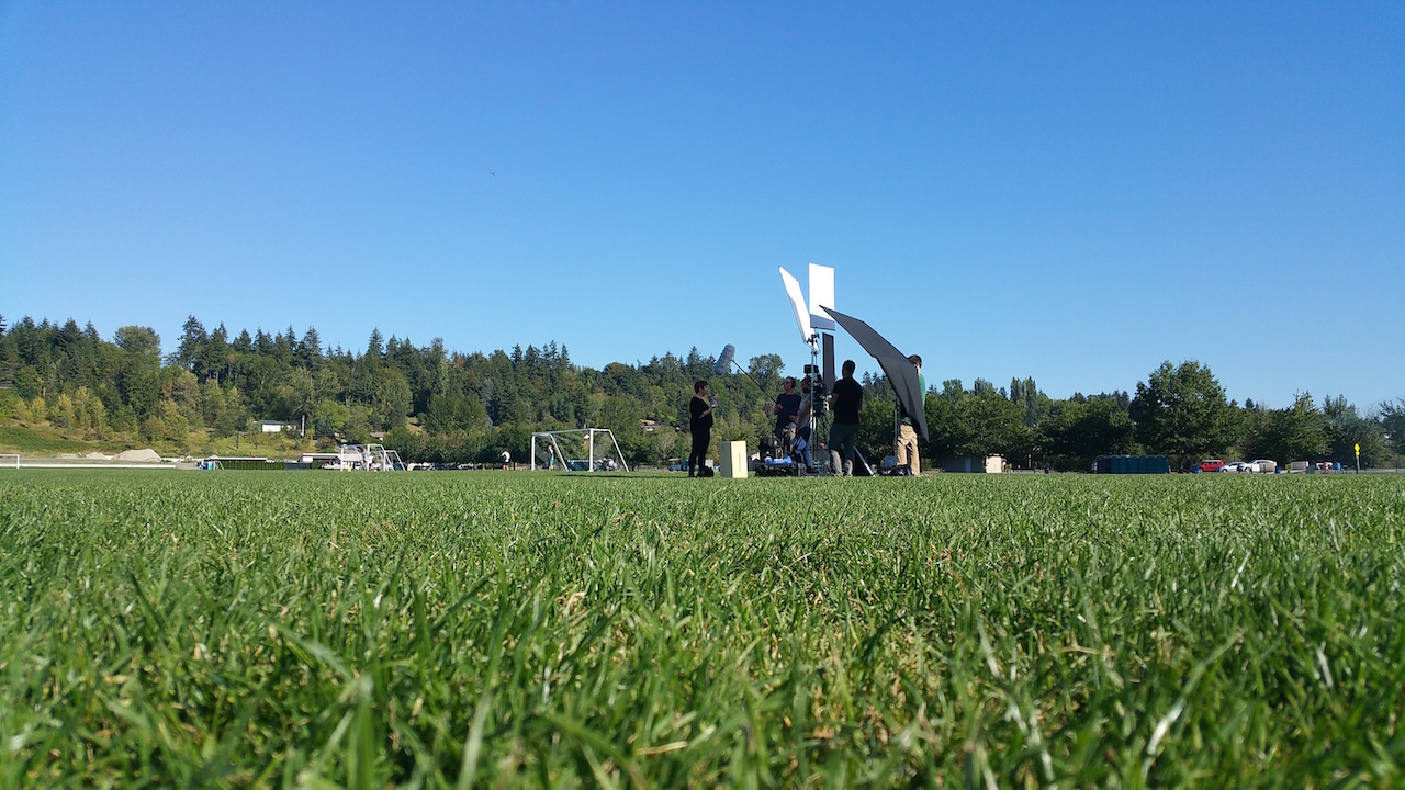 The crew working it’s magic at 60 Acres Park. 