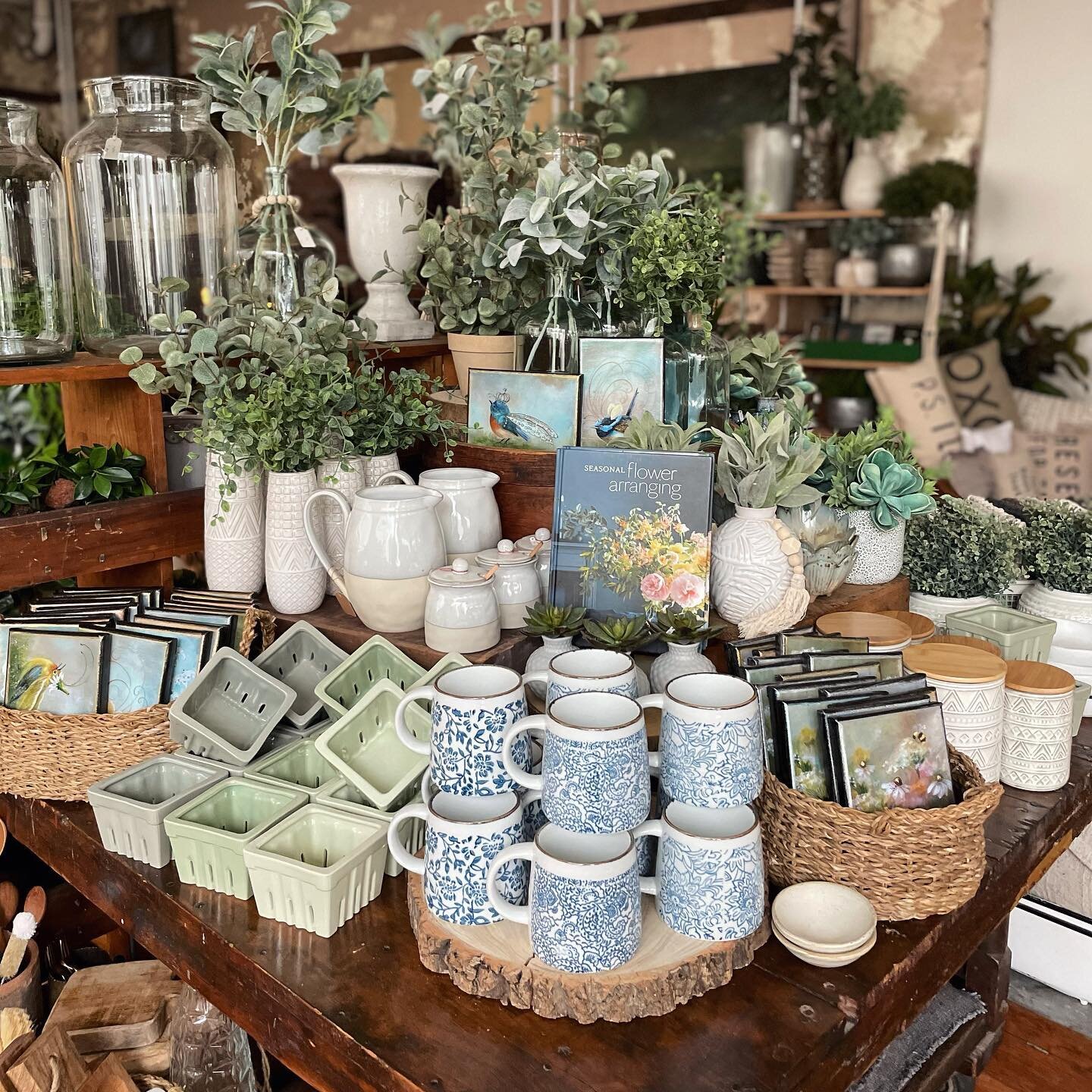 Hi guys - shop&rsquo;s open 11-5 today! Come see what&rsquo;s new 😊 

#bluebirdhomedecor #homedecorandgifts #homedecorandmore #summerdecor #spring #shopsmallbusinesses #schenectady #giftshop #farmhousestyle #farmhousedecor