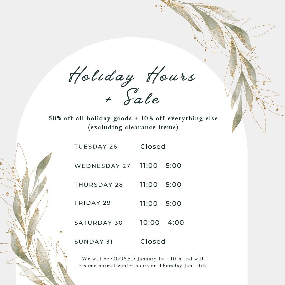 Good morning friends✨ I am praying you all had a beautiful Christmas. I was hoping to open today but I need to pack up the pop-up shop so our after Christmas Sale starts tomorrow - including 10% off the entire store!! See you this week 🤍

#bluebirdh