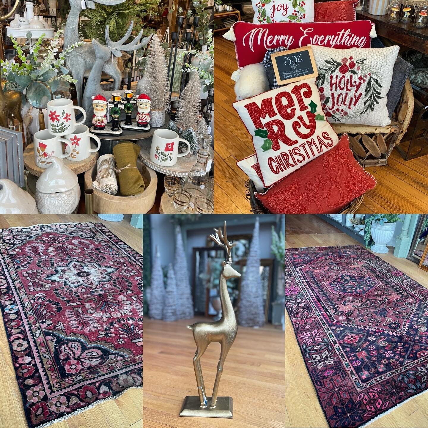 Our after Christmas SALE is in full swing!! 50% off all Christmas and 10% off everything else in the store!!! Open today 11-5! 3 days left! 

#bluebirdhomedecor #giftshop #schenectady #shopsmallbusiness #sale #vintagerugs