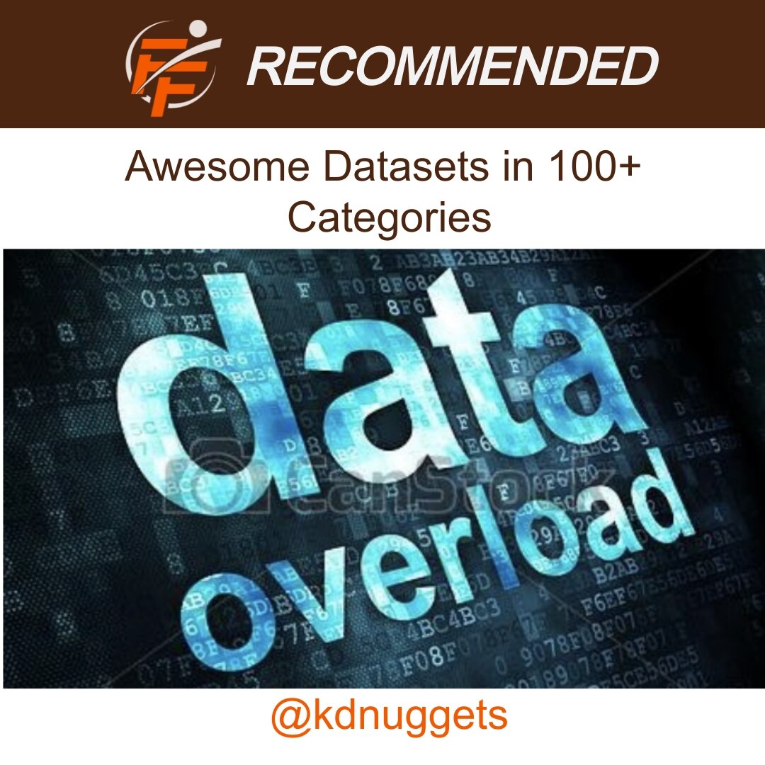 Public datasets in 100+ categories