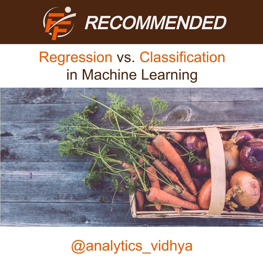Regression Vs Classification in Machine Learning 