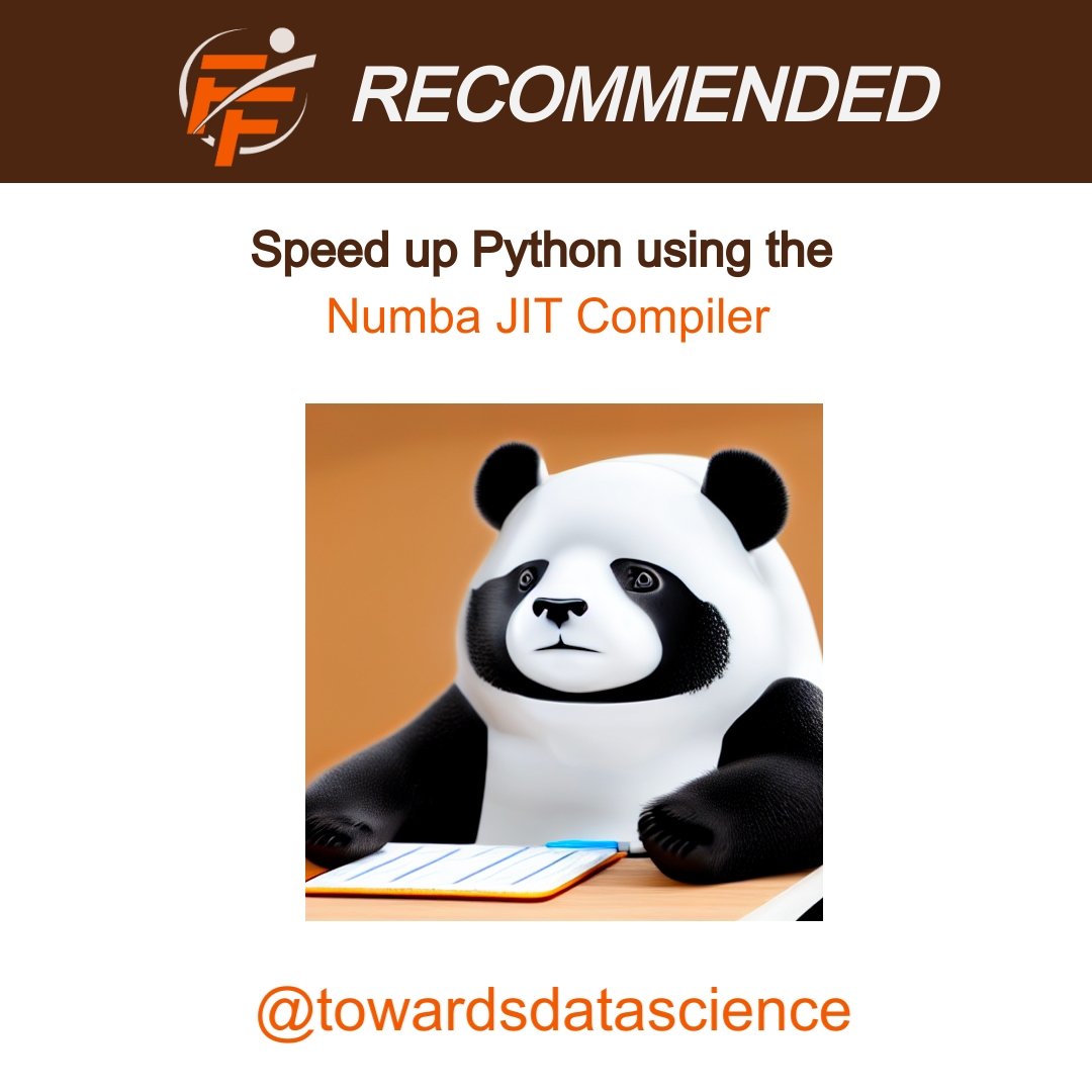 Speed up Python using Numba a JIT compiler