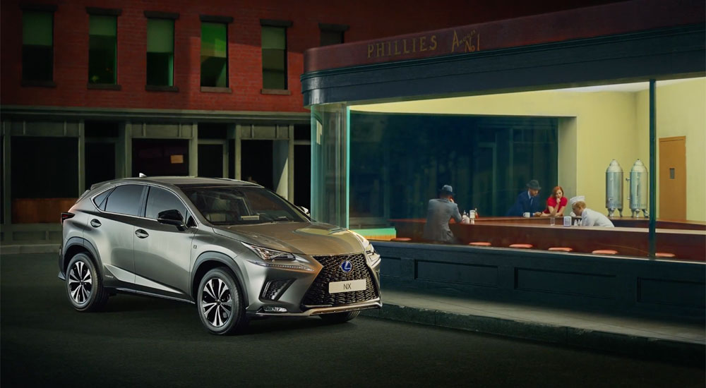 CHI & PARTNERS - LEXUS NX 'The Art Of Standing Out' Famed for its exquisite design credentials, Lexus pays homage to some of the world's greatest works of art in its new campaign, directed by Ne-O at Stink, for the Lexus NX. Wake The Town’s bespoke track answers the emotional brief and Clearcut Sound manipulated the stems to ensure the timing and build of the audio works perfectly to punctuate each work of art.