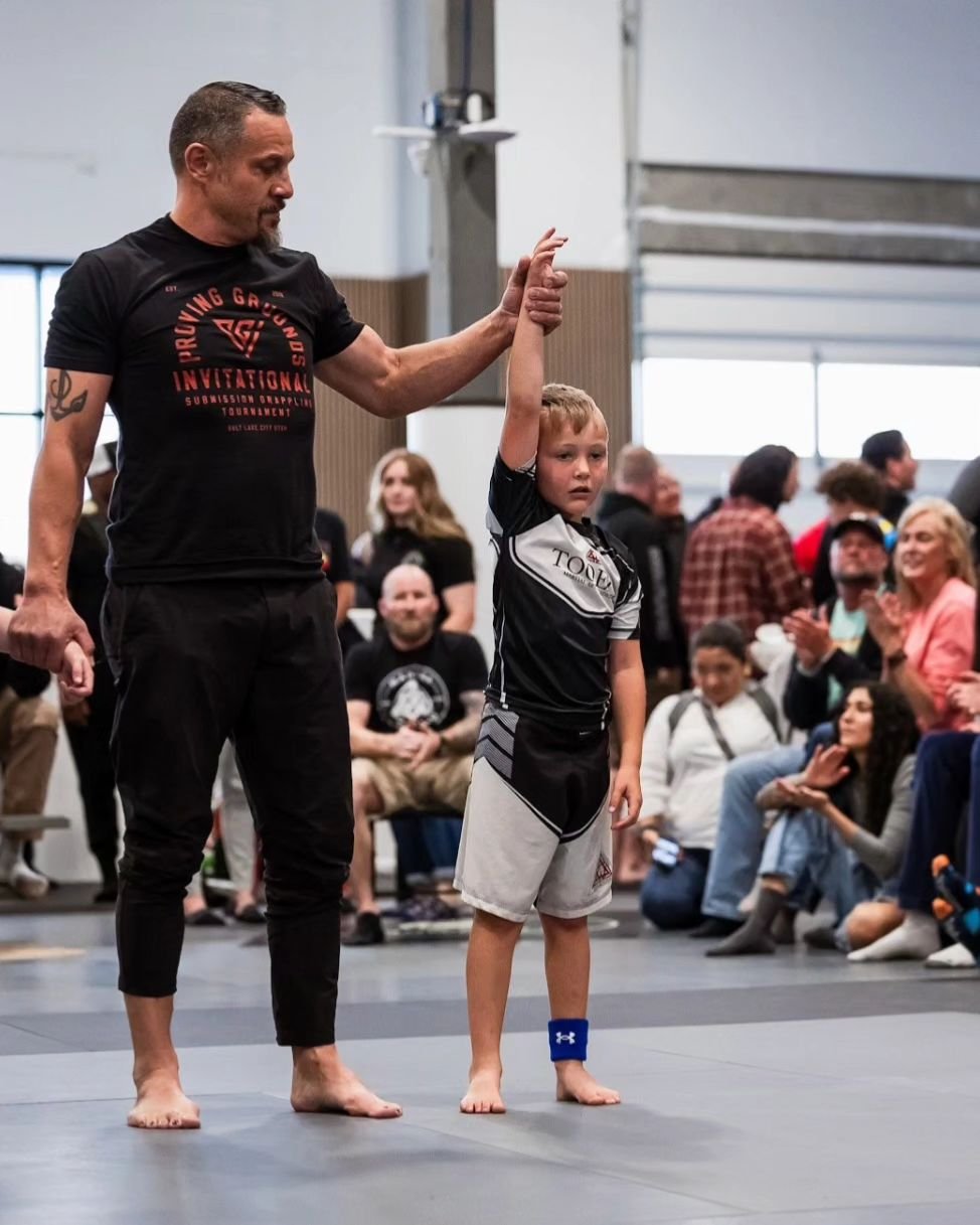 The kids put in work on Saturday. Which is always exciting to see grappling from a young age. They will definitely be a terror as they get older. CONGRATULATIONS David Anderson from @tooelemartialartsacademy on your performance #PGIKidsSuperFight