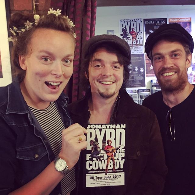 She took a picture of Isaac, Robert and me holding the flyer and she told us to look surprised. "I'll tag him in it on Facebook!" She said.