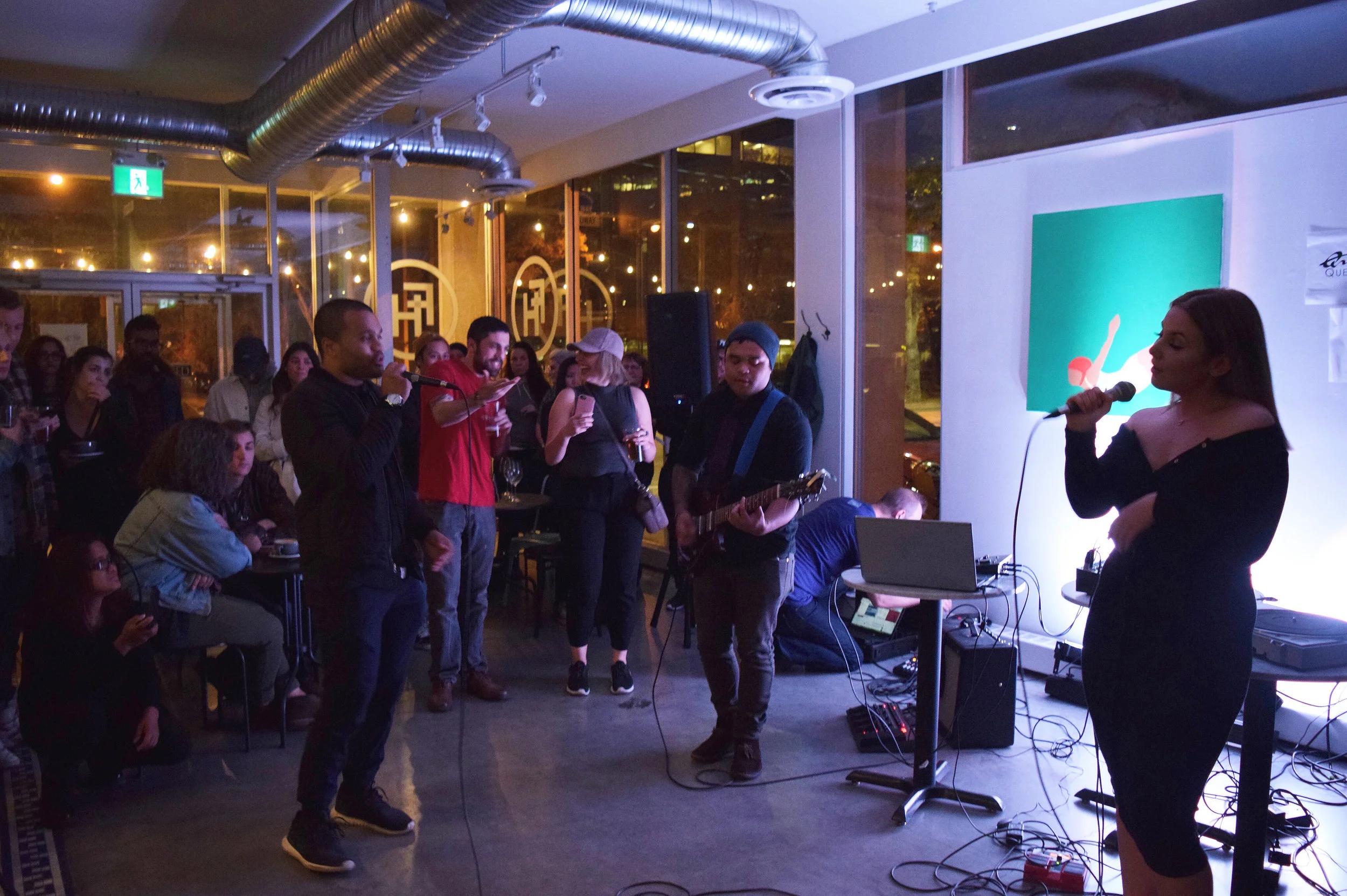 Malcolm-Jay brought Katya on stage to perform Sometimes from his new EP, Missed Connections. p, danelle granger