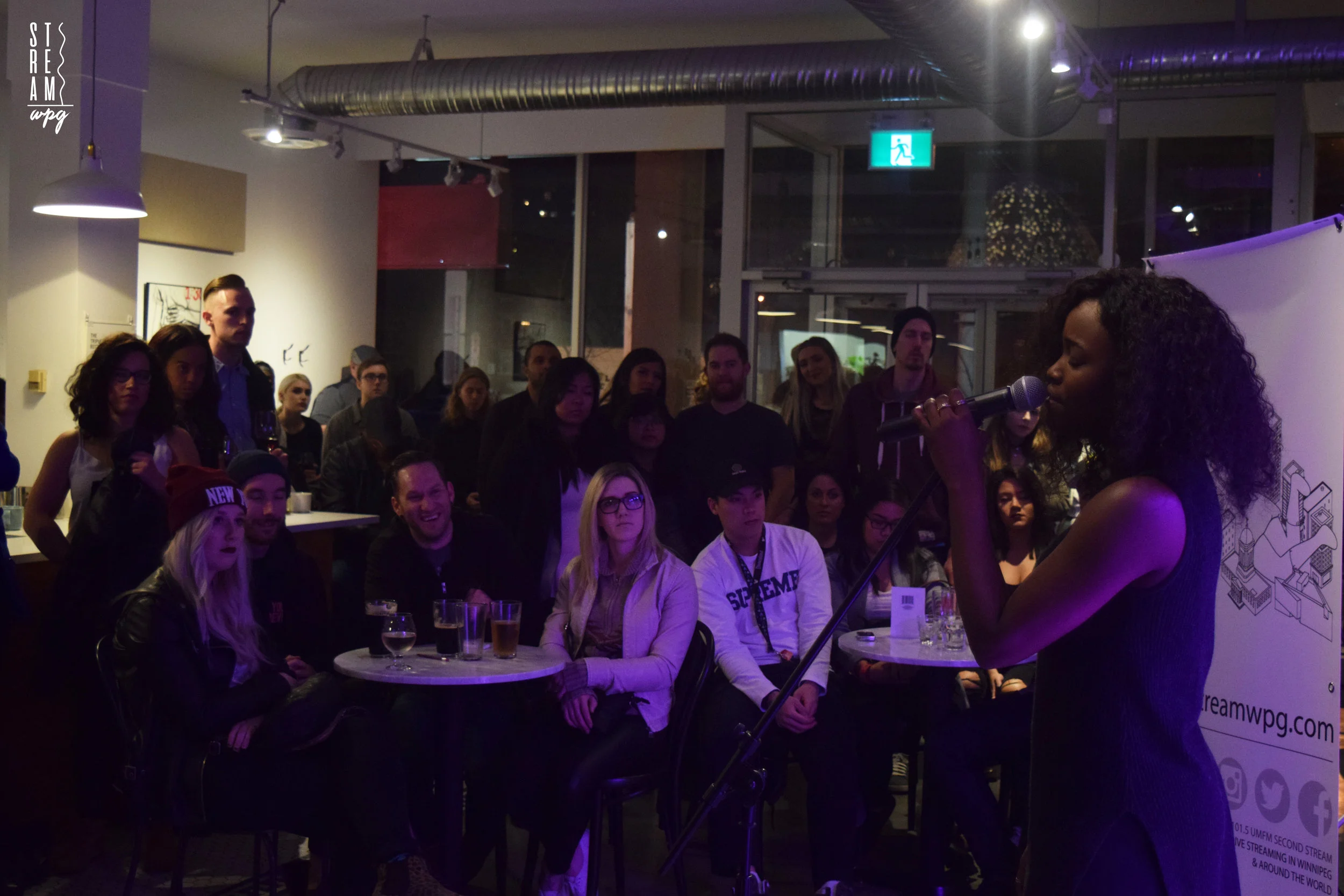 Cisha had the crowd on edge during her premier of Burning Through with a track created by Infinity Zan, November 5, 2016. p. danelle granger