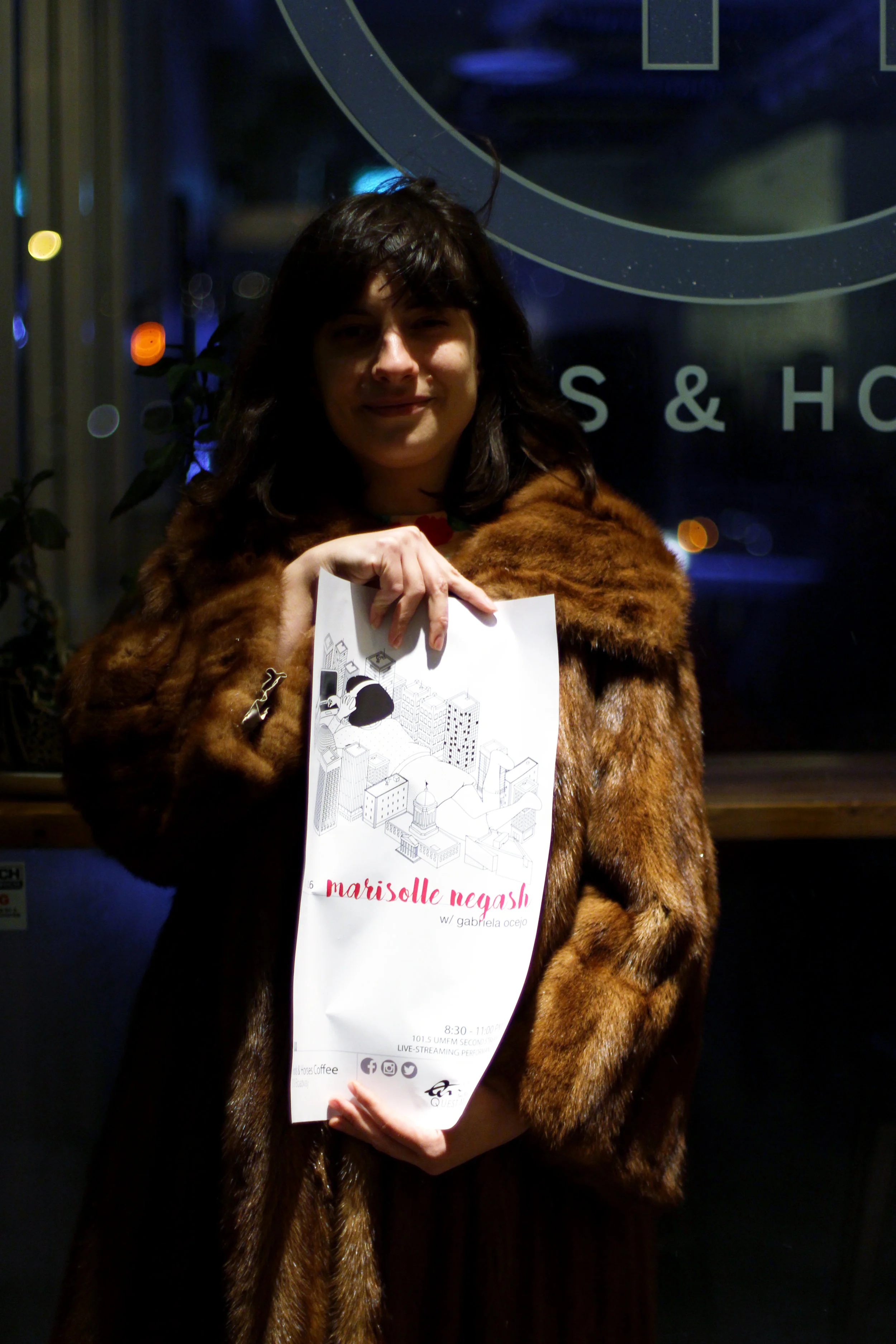 Gabriela Ocejo was Stream WPG's third opener for headliner Marisolle Negash, December 3, 2016. p. aidan cloet