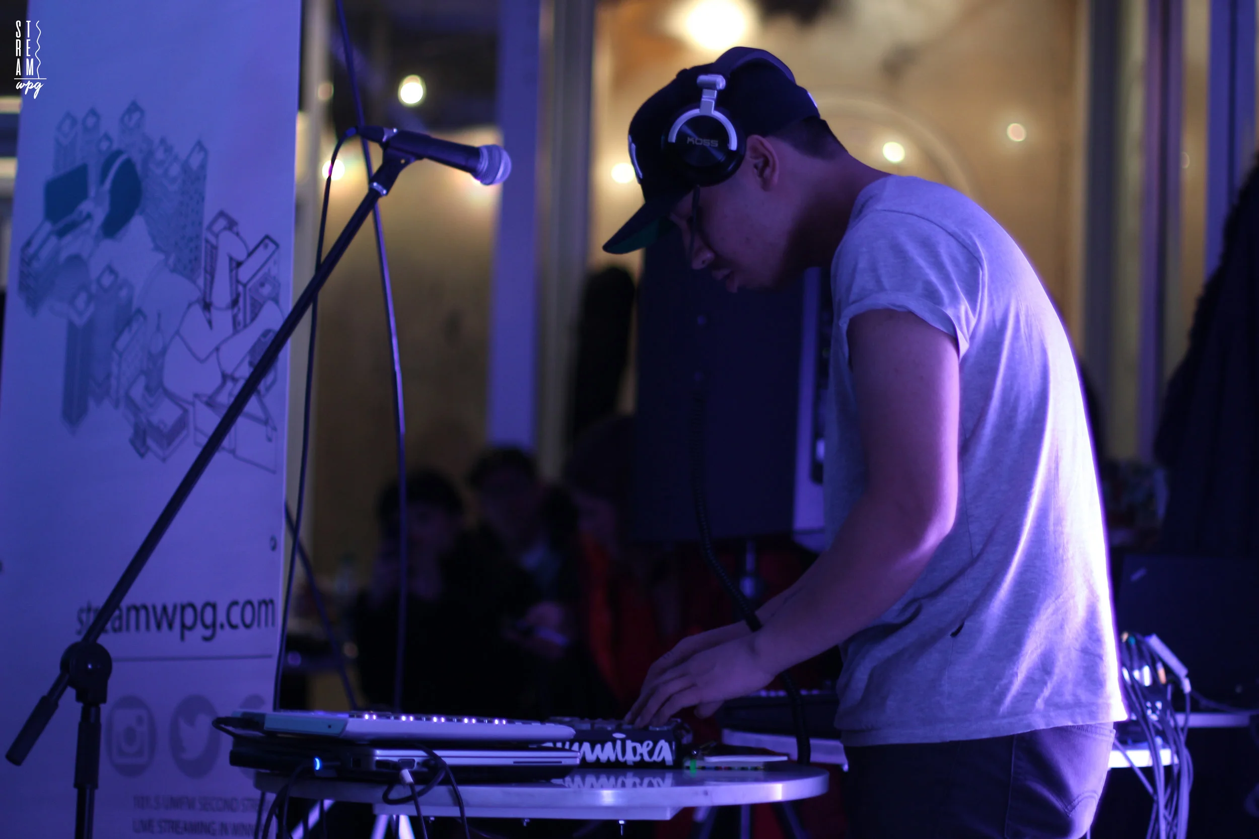 Envoy opened Stream WPG's December 17 show and featured a long list of Winnipeg's top emerging rappers and artists. p. aidan cloet