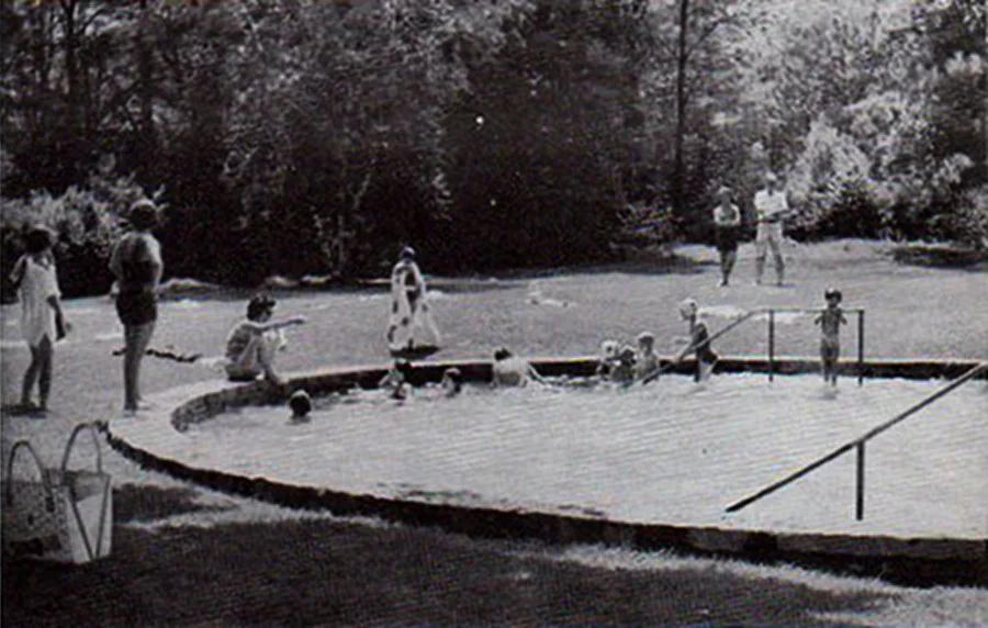 Myrna instructing swimming