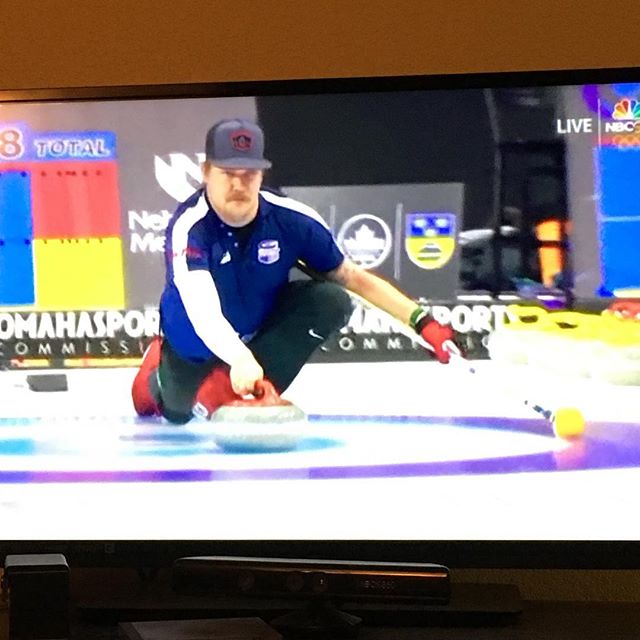 Let&rsquo;s go @teamshustercurling!  Don&rsquo;t forget to tune in to @nbcsports for LIVE curling action tonight as 🇺🇸 takes on 🇨🇦 in the @curlingworldcup in @omaha_sports @ralstonarena #goodcurling #goteamusa #sweep #hurryhard #curling #curlingw