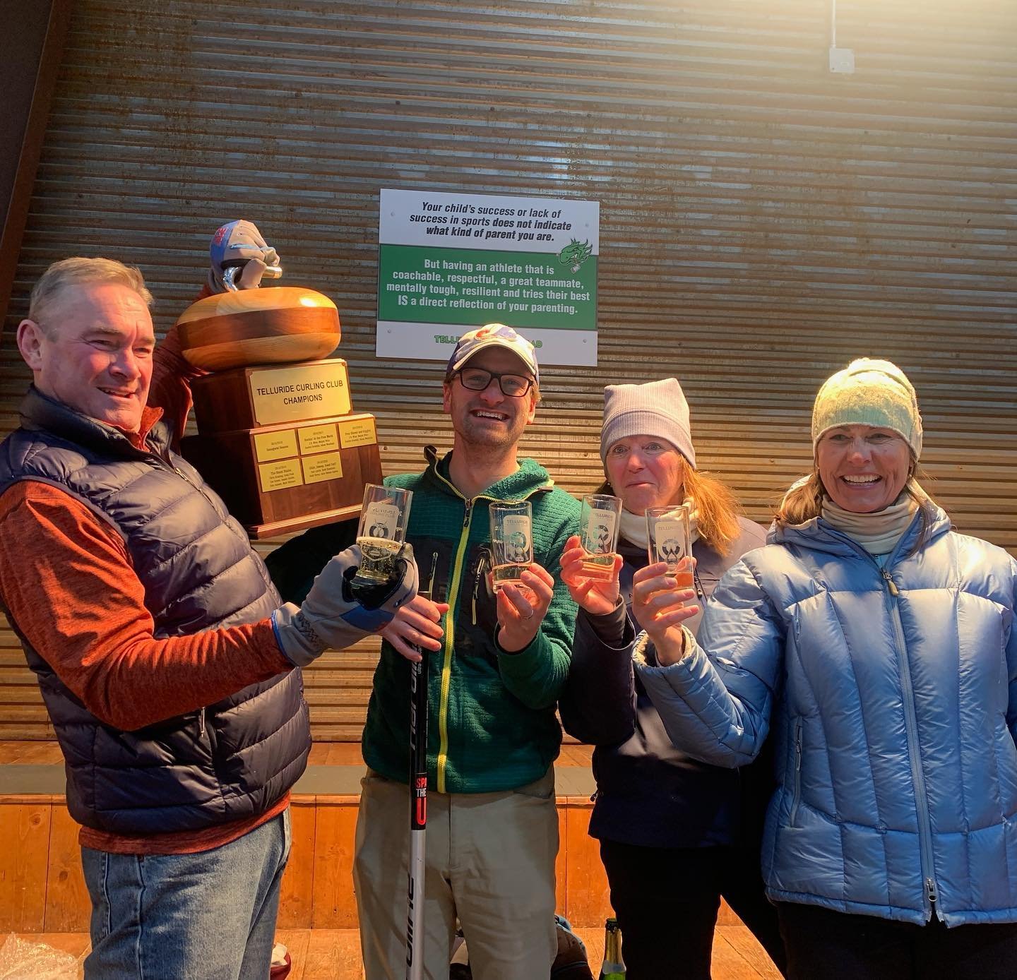 Congratulations to the 2021-2022 League Champions, I Swept With Your Wife! Way to go Scott, Greg, Ellen, and Jean! #goodcurling to all and thanks for a great season!