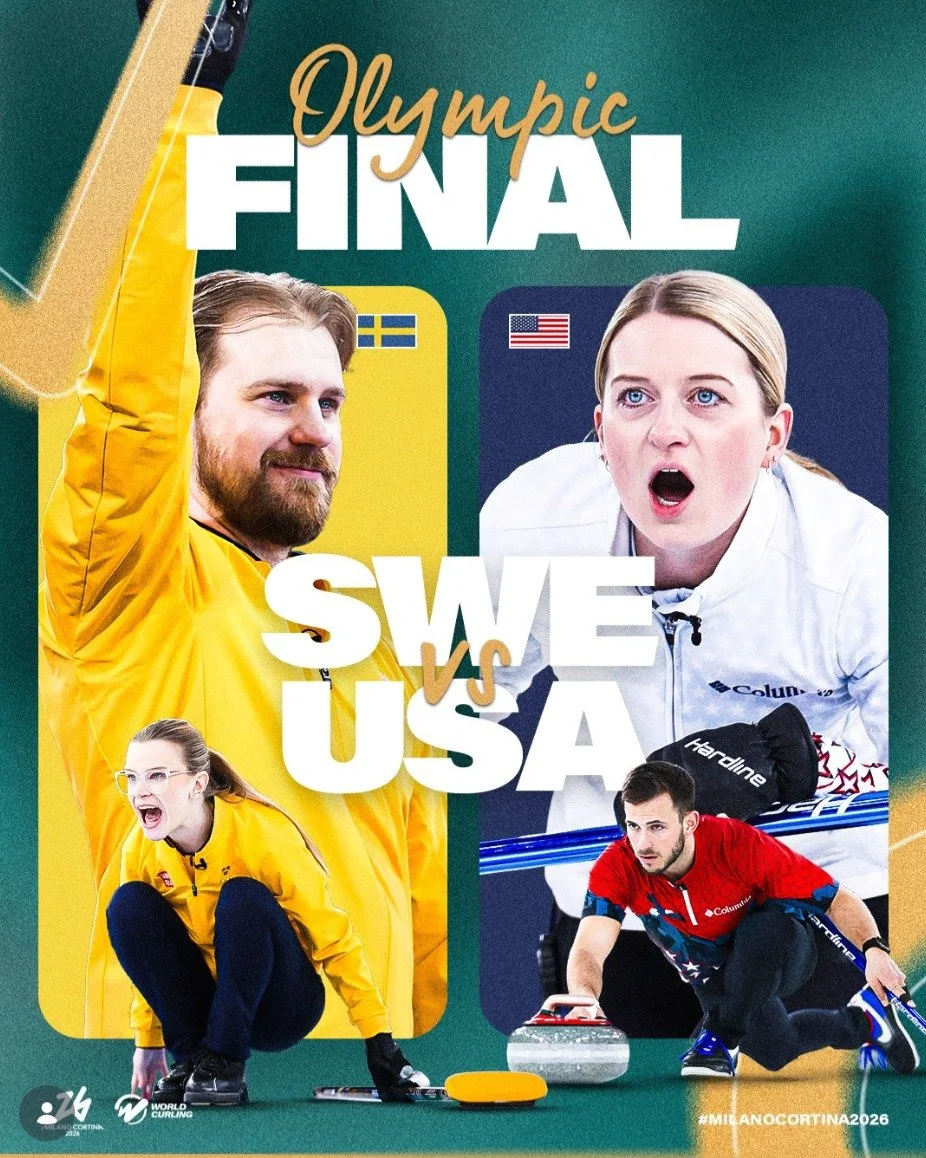 The first mixed doubles curling team from the US to make it to the Gold Medal Match! Come watch with us live at Brown Dog Pizza! Tuesday 2/10 - 10am.
https://www.youtube.com/watch?v=lqzEwCGF9Lc