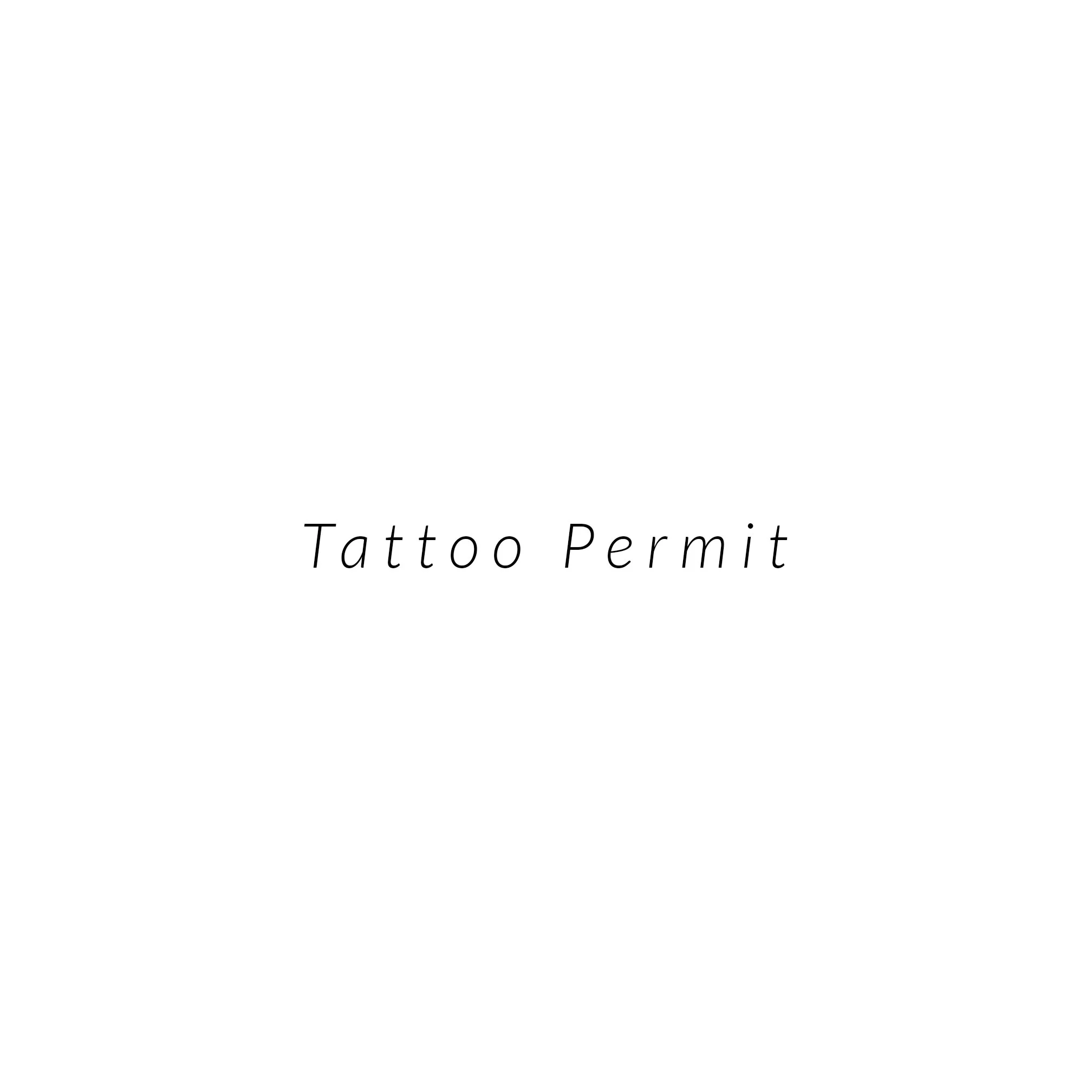 Tattoo Permit