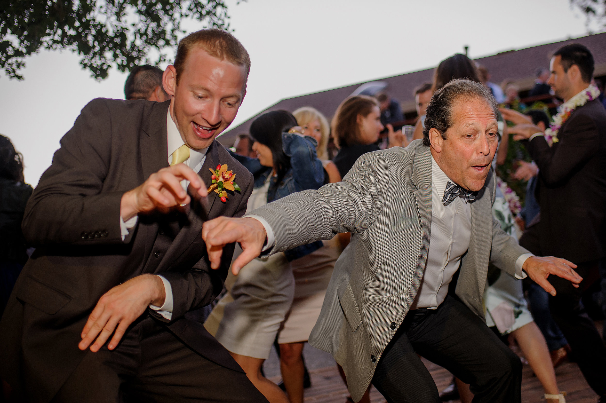  Dancing during reception of backyard wedding in Sonoma California.&nbsp; 
