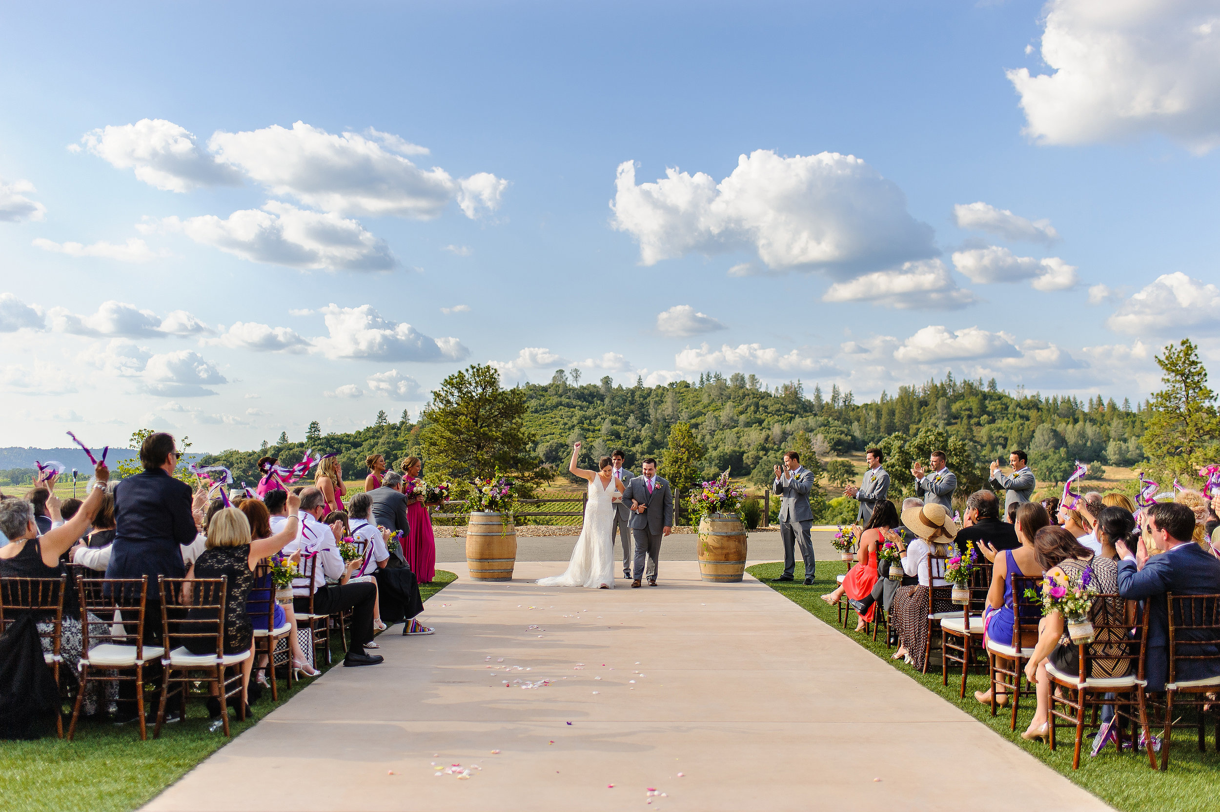  Ceremony at Helwig Winery in Plymouth California. 