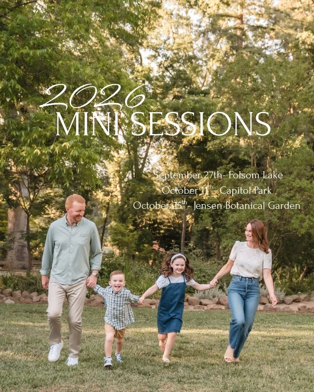 ✨2026 Mini Session are here ✨

I am blown away by you guys. I am so touched that so many of you want to get your mini sessions from me. Truly, you guys are the best. Link in bio or DM to book. Can&rsquo;t wait to see you all soon 🫶🥹