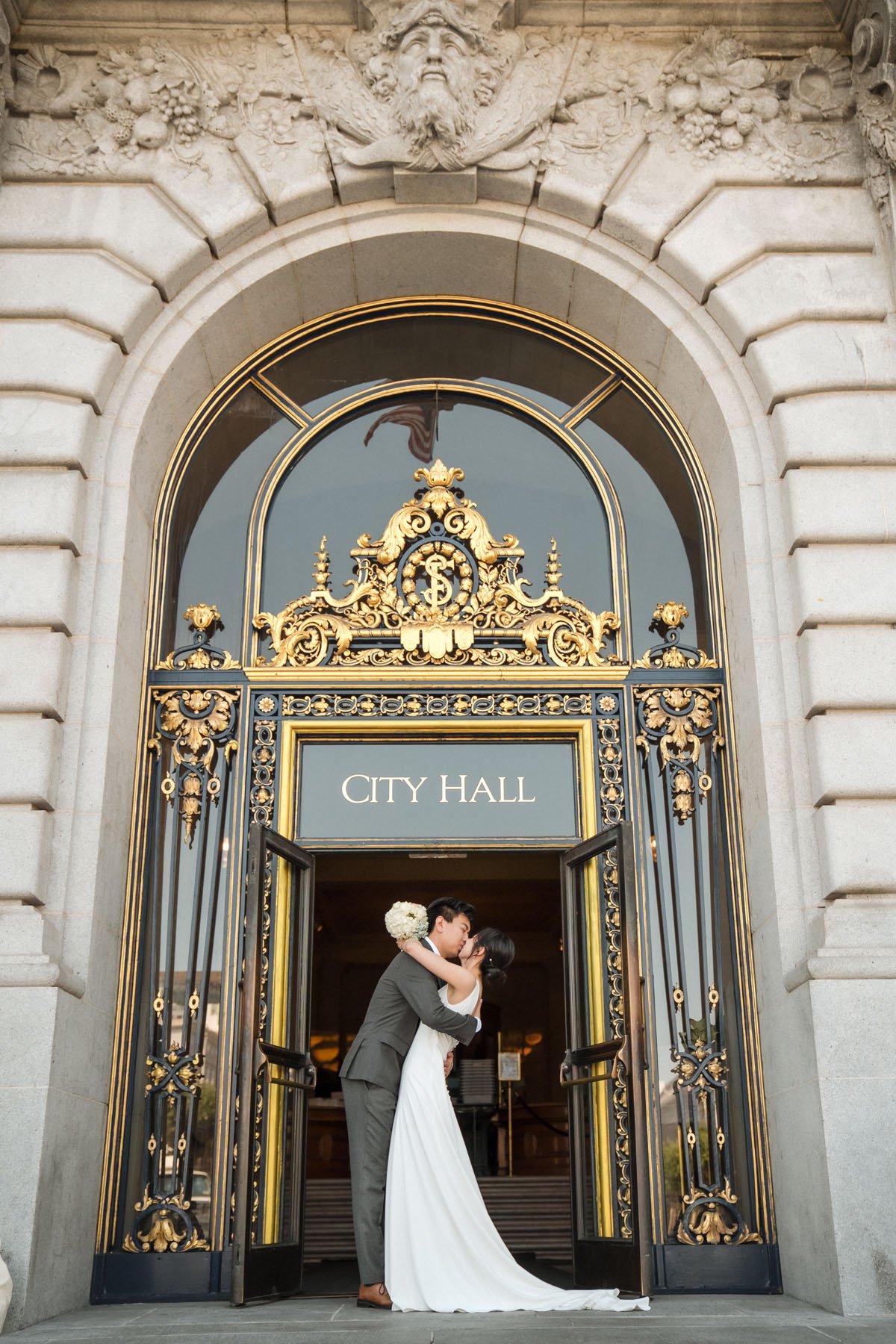 Northern California city hall wedding