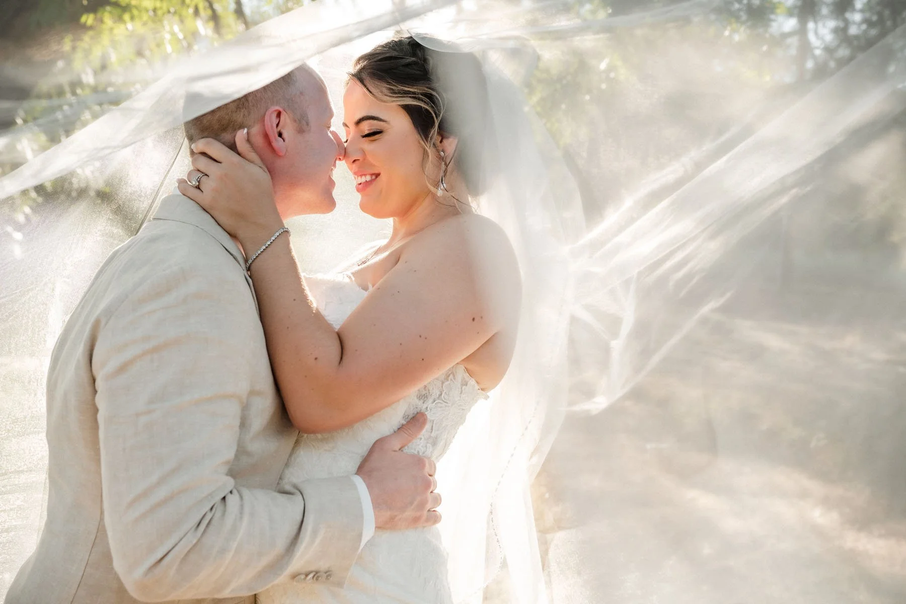 Sacramento wedding photo of bride and groom