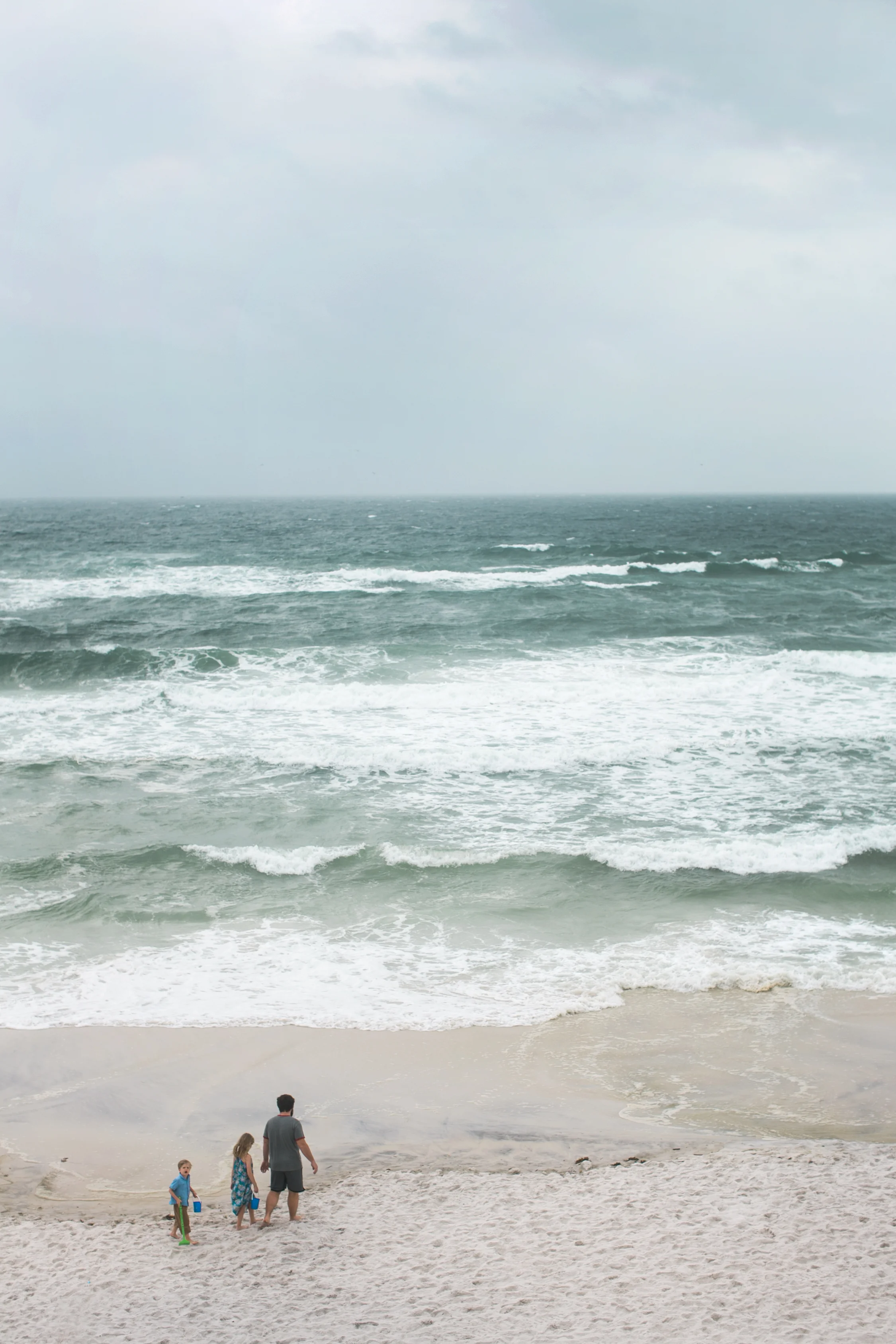 When we went to the beach and the world is crazy 