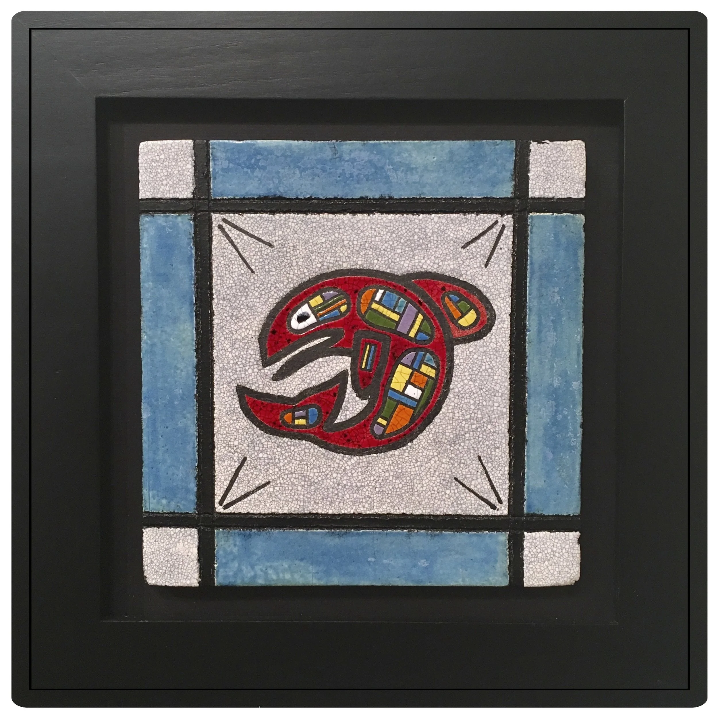Northwest Salmon Art Tile