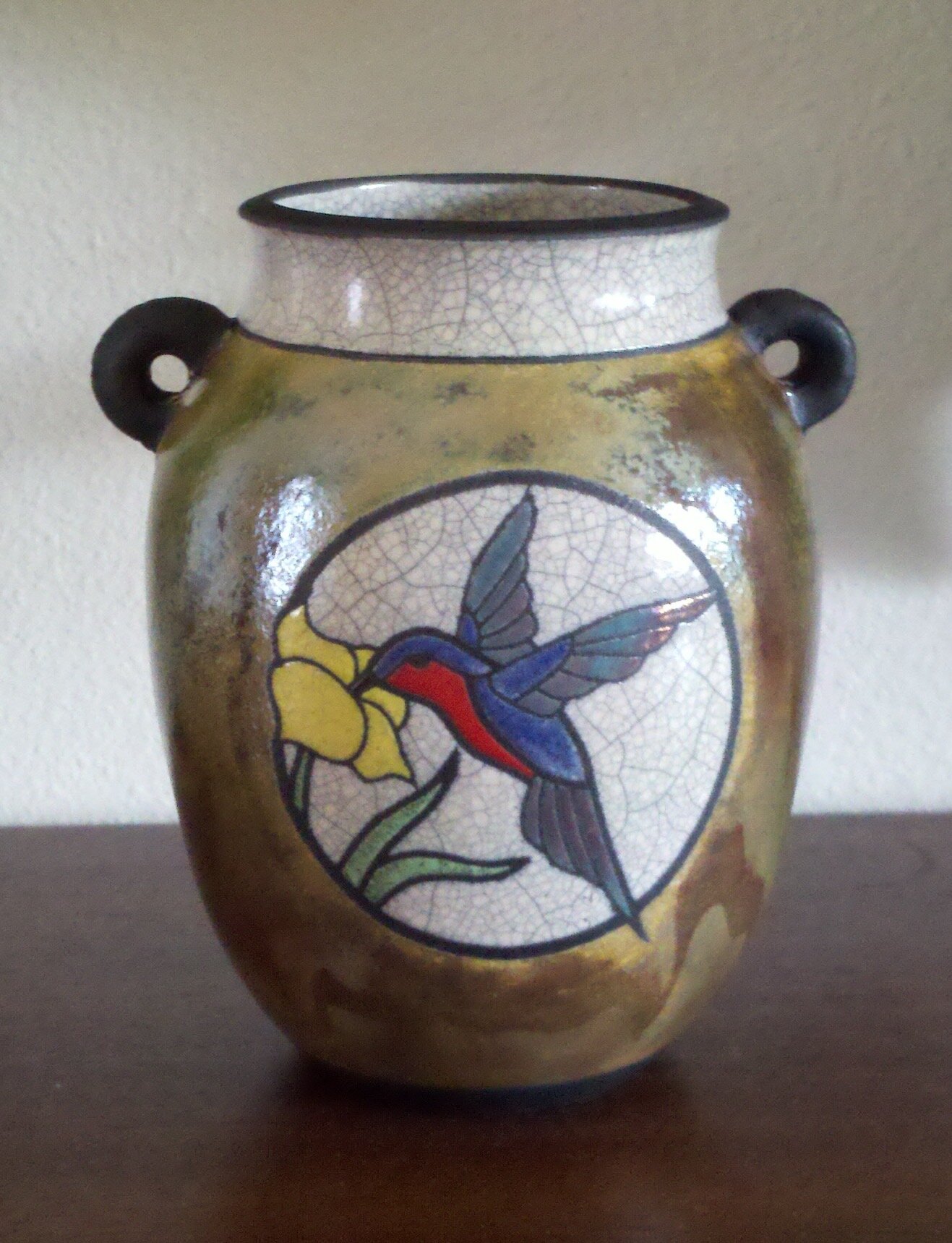 Hummingbird Circle Vase