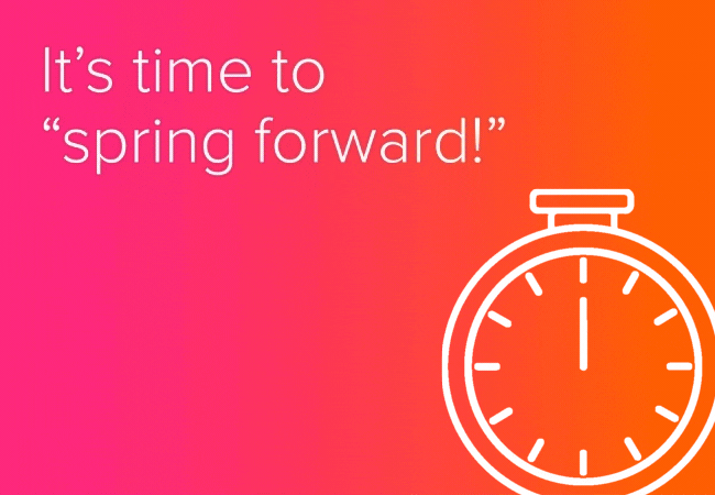 Spring Forward Social Media Post