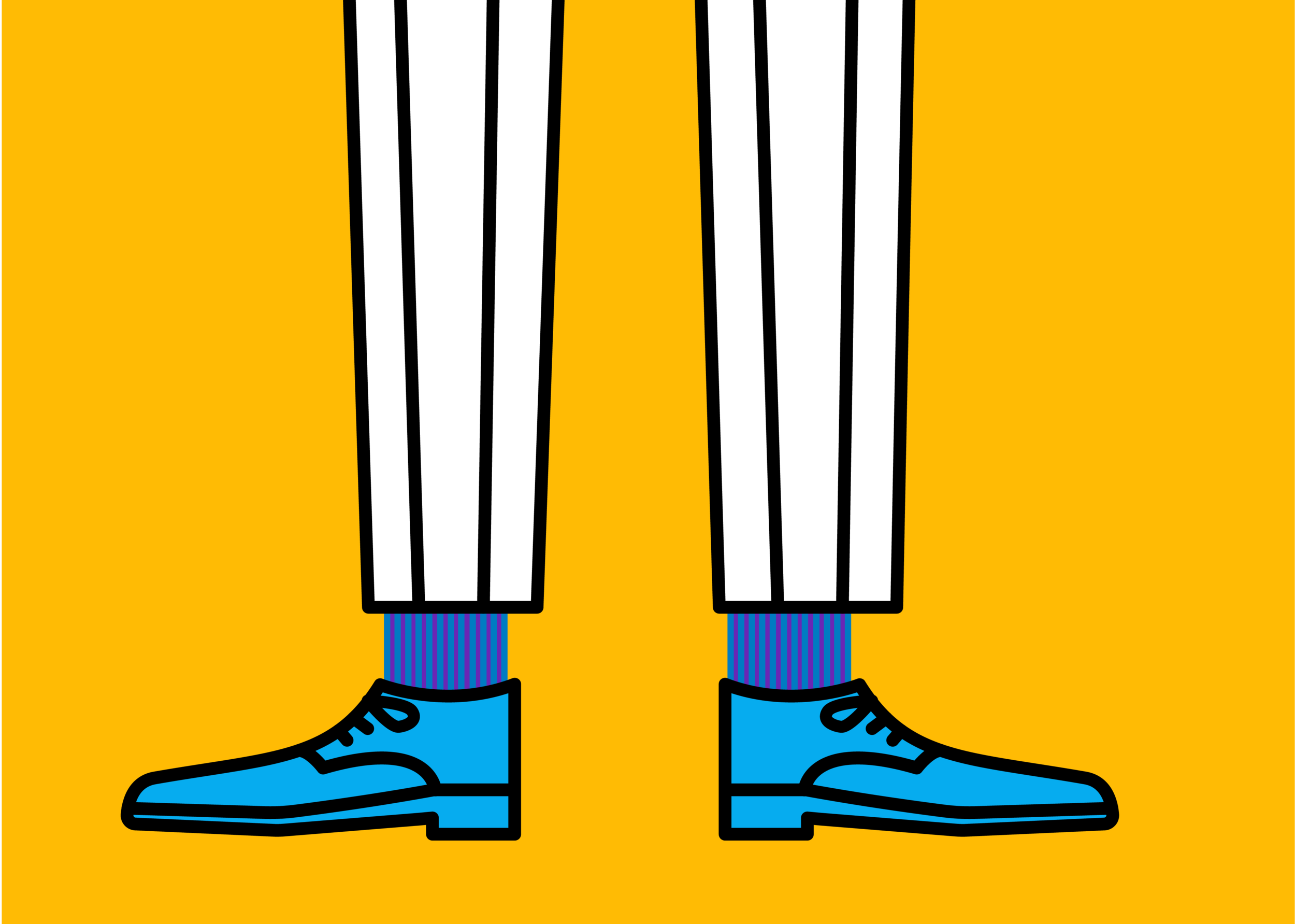 …between what shoes you’re going to where today