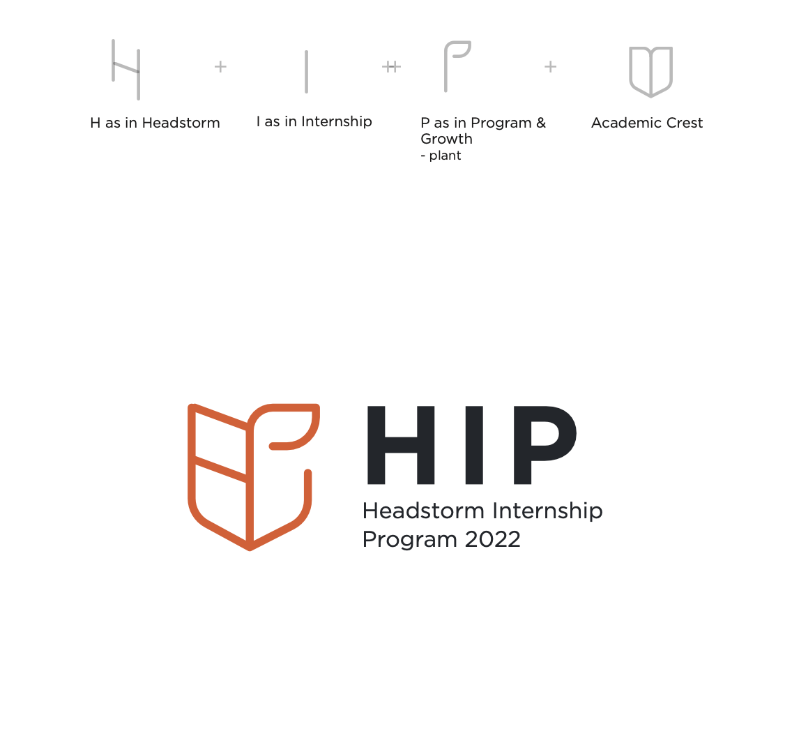 HEADSTORM Internship Program Logo Design