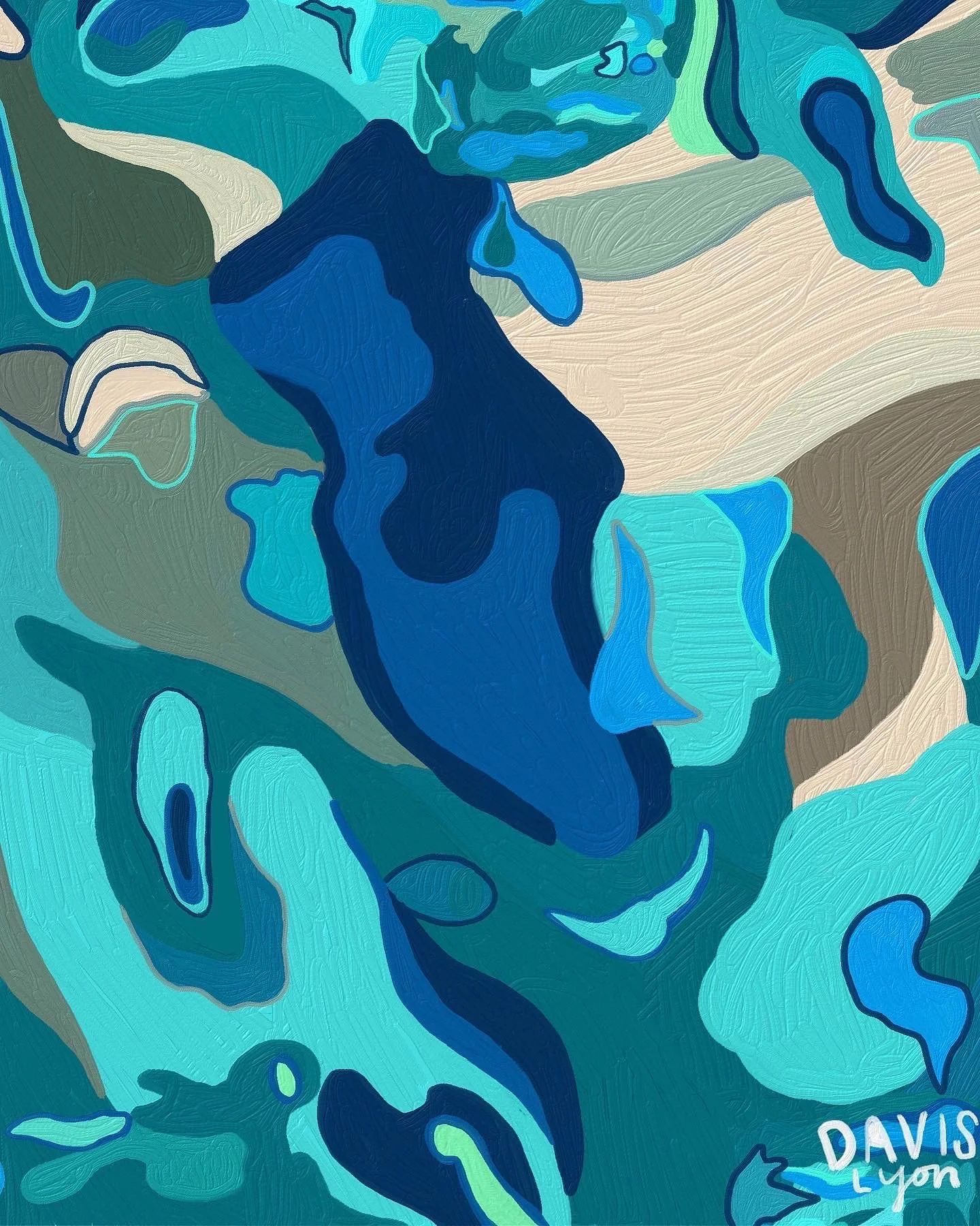 AdobeFresco Abstract Water Distortion Oil Painting