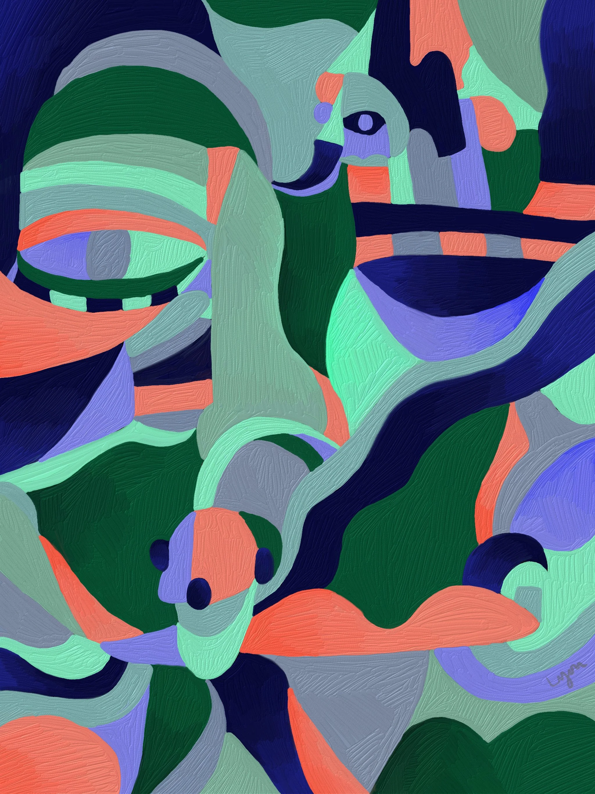 Adobe Fresco Memories Oil Painting, 2022