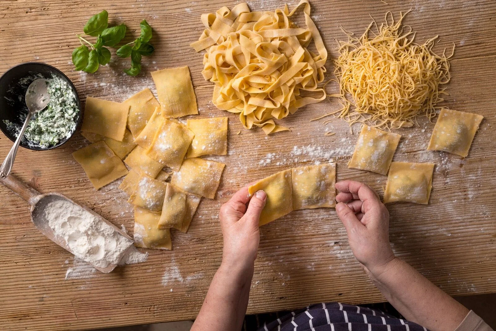 Quality ingredients and authentic preparation methods are kings of the kitchen at this local pasta paradise.