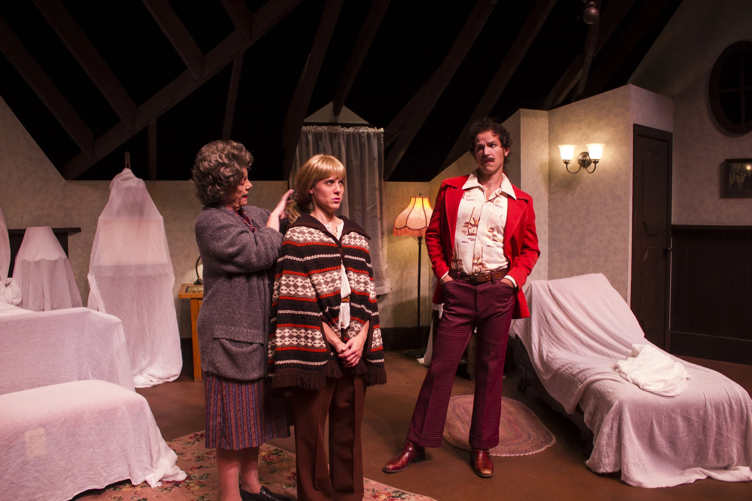 The Young Man in "Veronica's Room", Greenbrier Valley Theatre. Dir. Kermit Medsker, Set Joshua Robinson, Lights Tonry Lathroum, photo credit Valerie Pritt