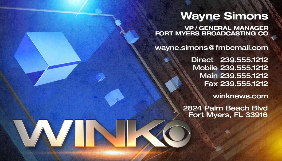WINK-TV Business Card