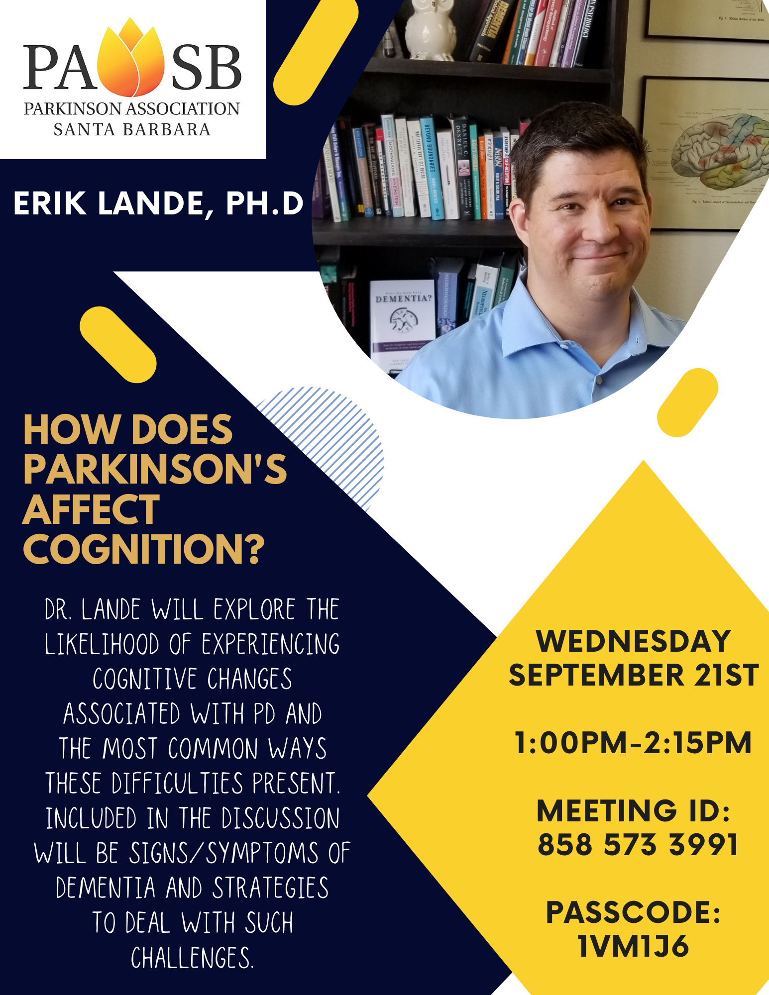 Thank you to the Parkinson's Association of Santa Barbara!