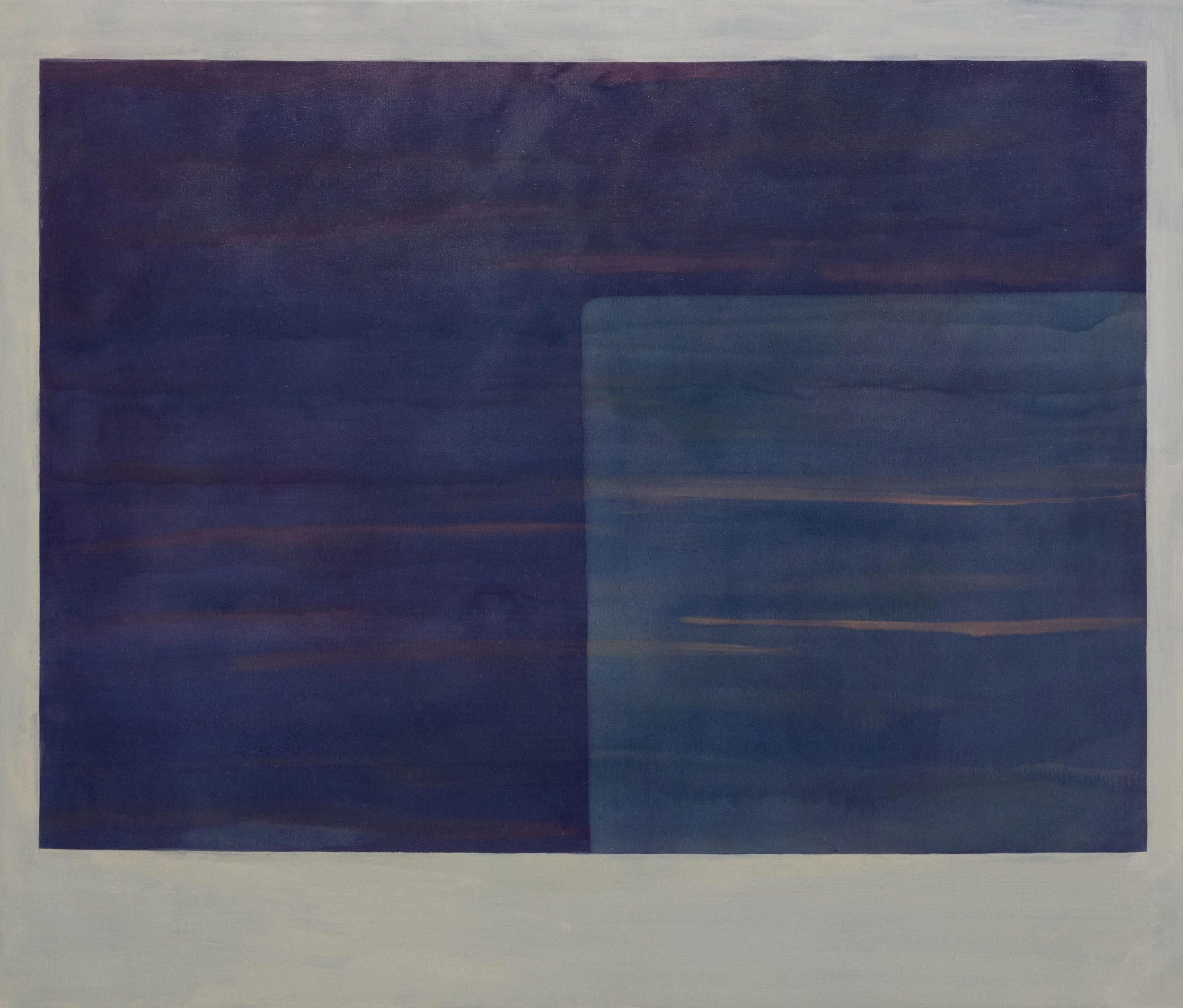 There Used To Be A Sham Jam, 2017 Micaceous iron oxide and oil on linen 46 x 54 inches Sold