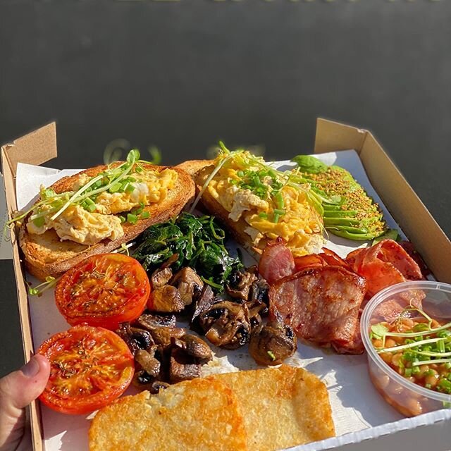 **WEEKEND SPECIAL ALERT**
Big Breaky box for 2! $30
🍳☕️🥖🍳🍞🥓🍳☕️