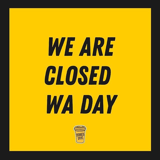 Sorry friends, we are taking the day off too. 😘We hope you have a great day exploring our beautiful state and we will see Tuesday.