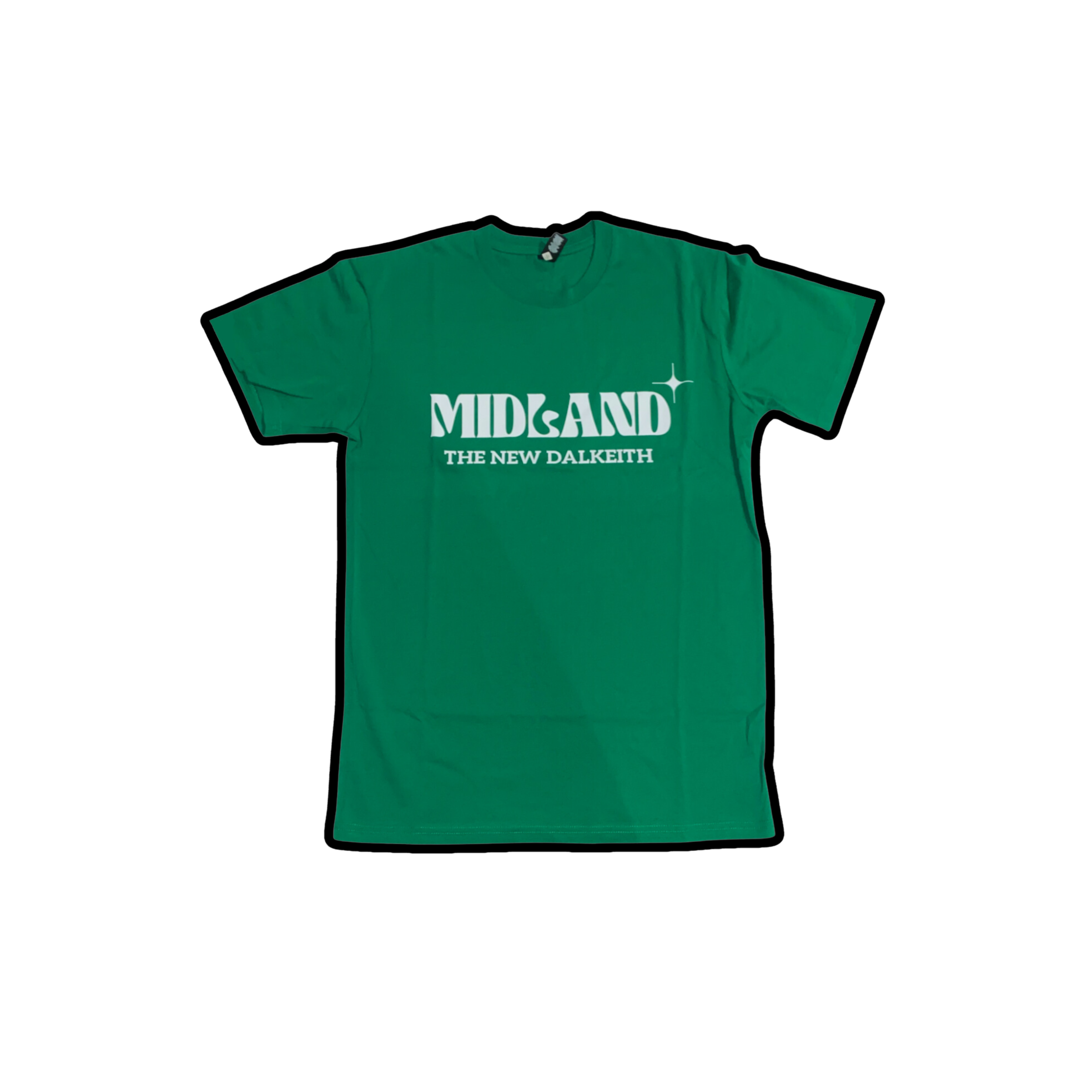 Midland The New Dalkeith Tee - Green & White