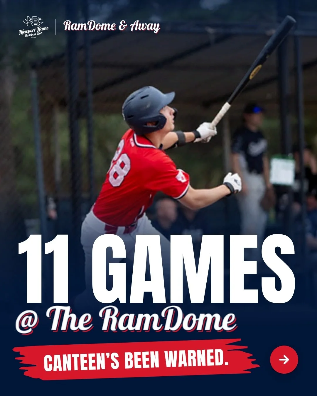 WEEKEND HOUSE PARTY. RamDome Rules.

11 games at ours. The canteen&rsquo;s been warned. Waverley are here for 5 of them, but they&rsquo;re still not getting a key.

Saturday 4pm: Premier 1s v Waverley. Women&rsquo;s Premier v Springvale. Pick a diamo
