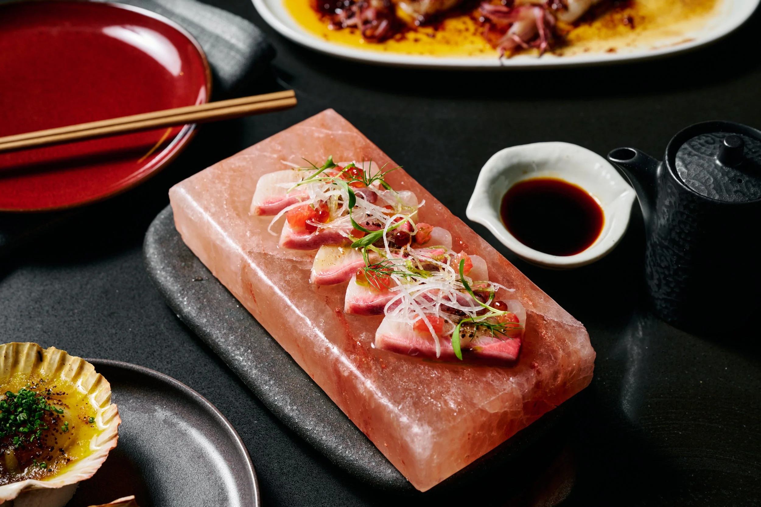 Dishes from the Ototo Japanese banquet