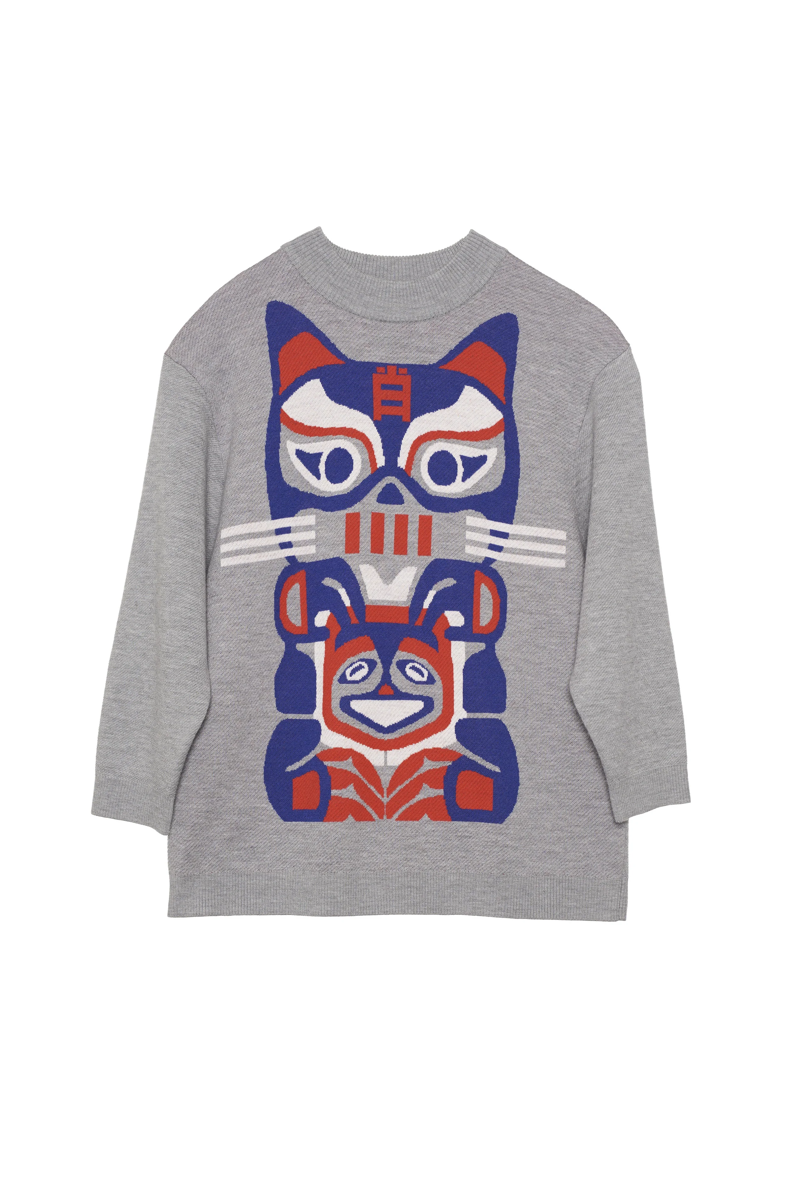 KIDS OVERSIZE TIGER MERINO SWEATER